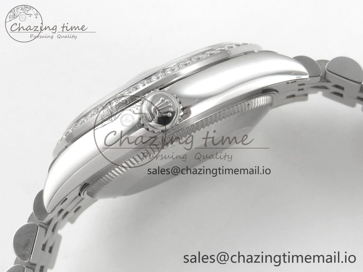 Trendsetting DateJust 31 278274 THBF 1:1 Best Edition 904L Steel Brown Roman Dial Diamonds Bezel on SS Jubilee Bracelet HZ Cal. 31