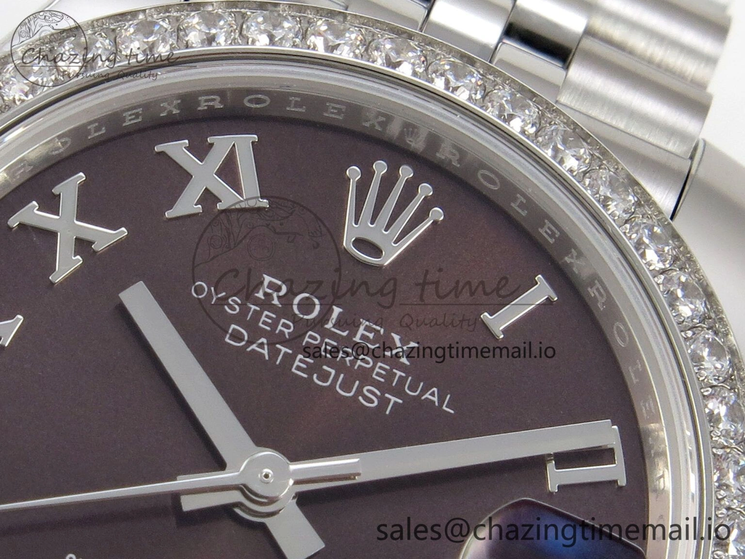 Trendsetting DateJust 31 278274 THBF 1:1 Best Edition 904L Steel Brown Roman Dial Diamonds Bezel on SS Jubilee Bracelet HZ Cal. 31