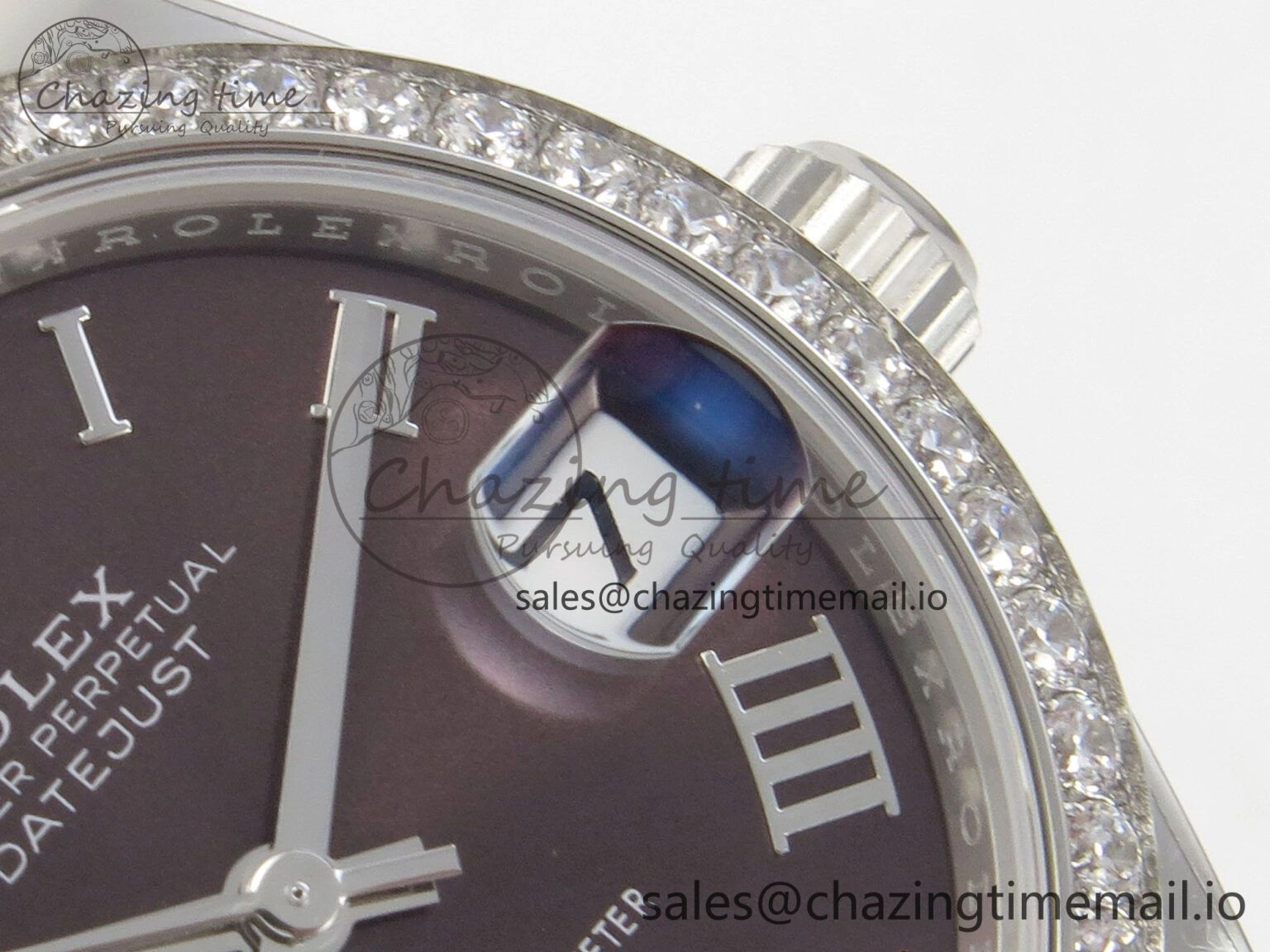 Trendsetting DateJust 31 278274 THBF 1:1 Best Edition 904L Steel Brown Roman Dial Diamonds Bezel on SS Jubilee Bracelet HZ Cal. 31