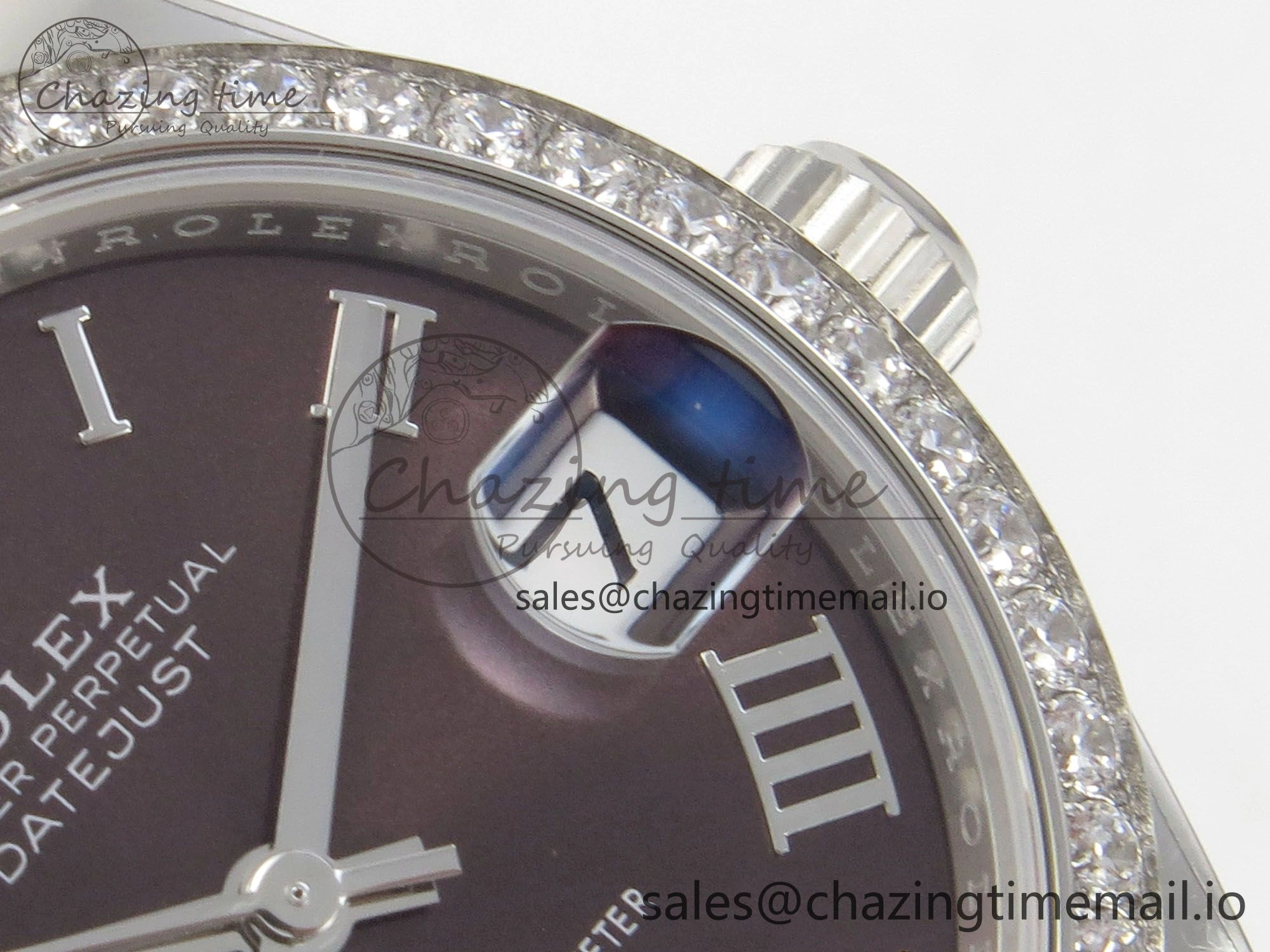 Trendsetting DateJust 31 278274 THBF 1:1 Best Edition 904L Steel Brown Roman Dial Diamonds Bezel on SS Jubilee Bracelet HZ Cal. 31