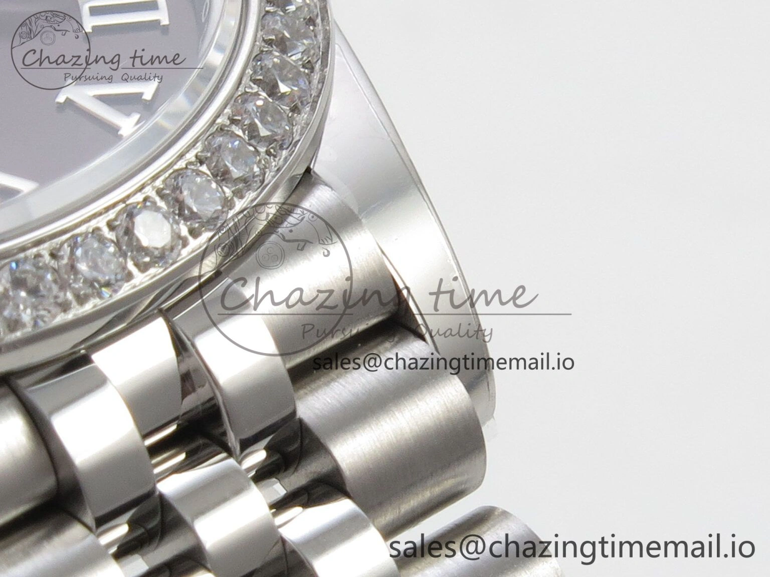 Trendsetting DateJust 31 278274 THBF 1:1 Best Edition 904L Steel Brown Roman Dial Diamonds Bezel on SS Jubilee Bracelet HZ Cal. 31