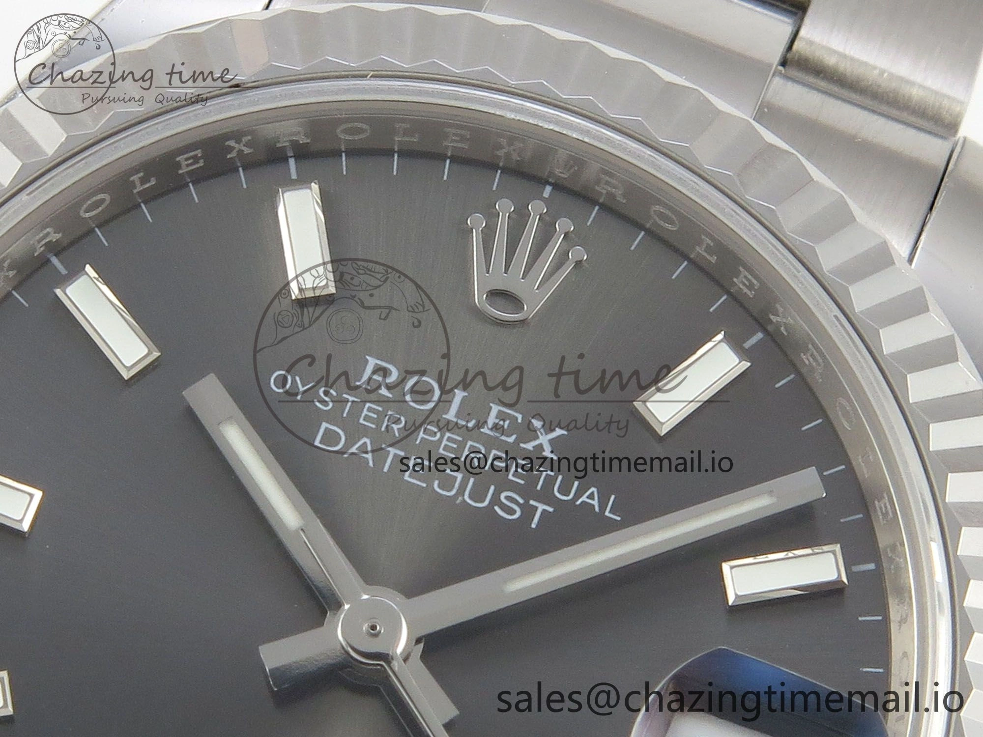 DateJust 31 278274 THBF 1:1 Best Edition 904L Steel Gray Dial Stick Marker on SS Oyster Bracelet HZ Cal. ZipUp 12