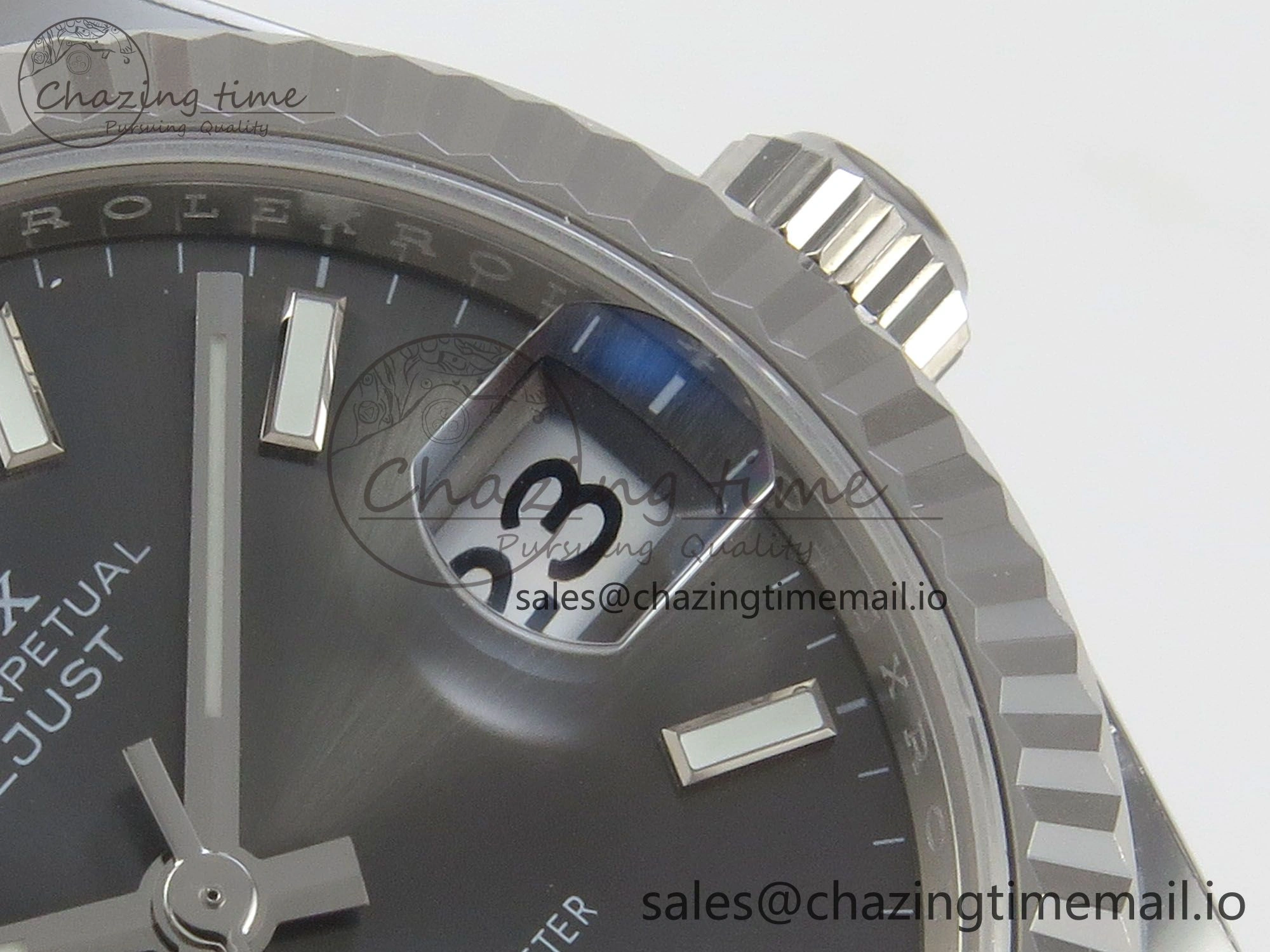 DateJust 31 278274 THBF 1:1 Best Edition 904L Steel Gray Dial Stick Marker on SS Oyster Bracelet HZ Cal. ZipUp 12