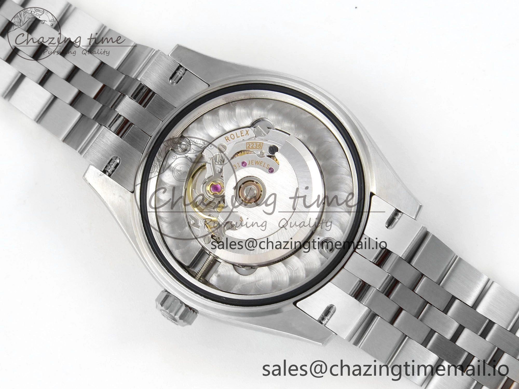 Durable DateJust 31 278274 THBF 1:1 Best Edition 904L Steel Gray Diamond Dial on SS Jubilee Bracelet HZ Cal. 5