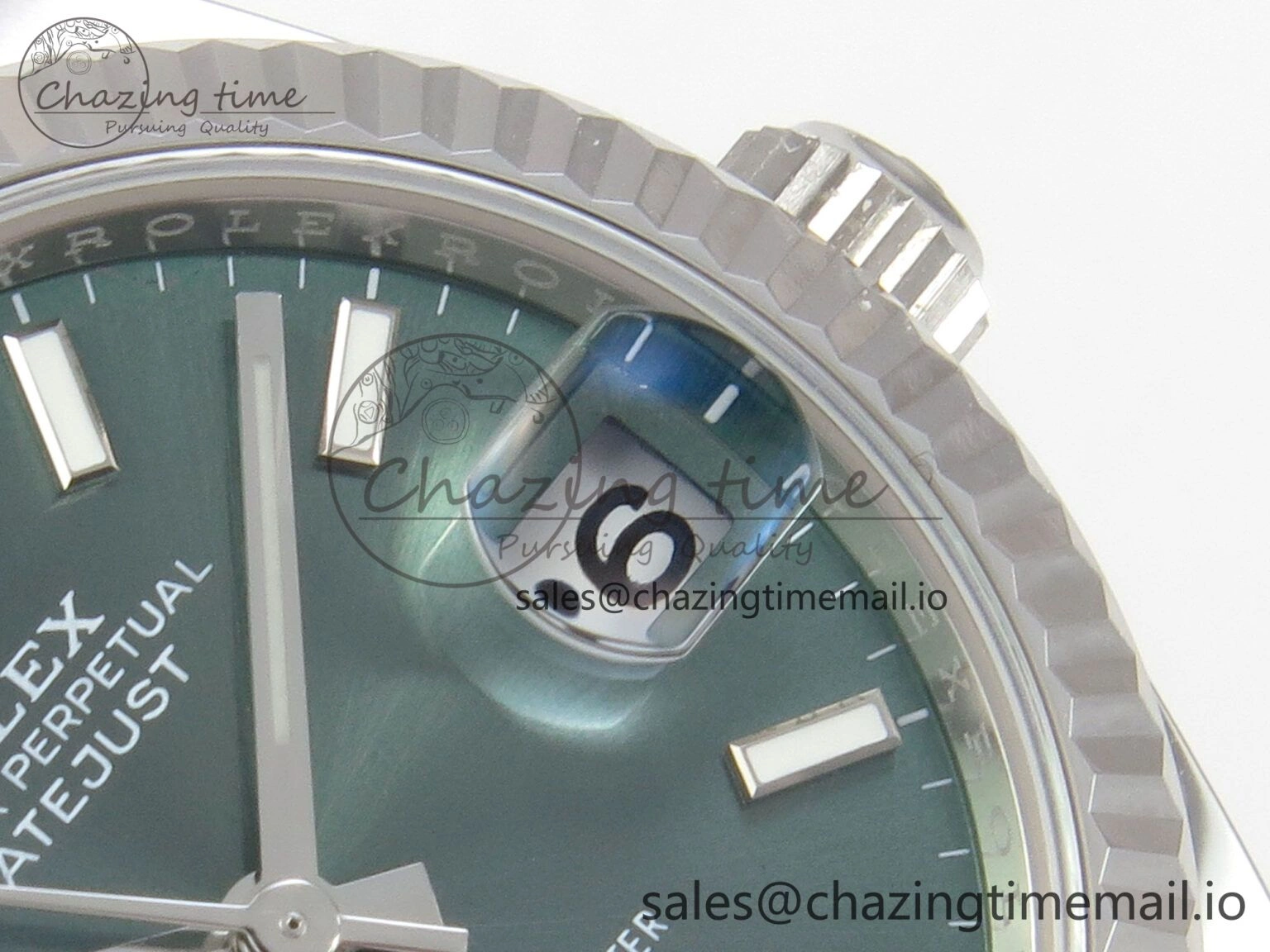 EyeCatching DateJust 31 278274 THBF 1:1 Best Edition 904L Steel Green Dial Stick Marker on SS Oyster Bracelet HZ Cal. 70