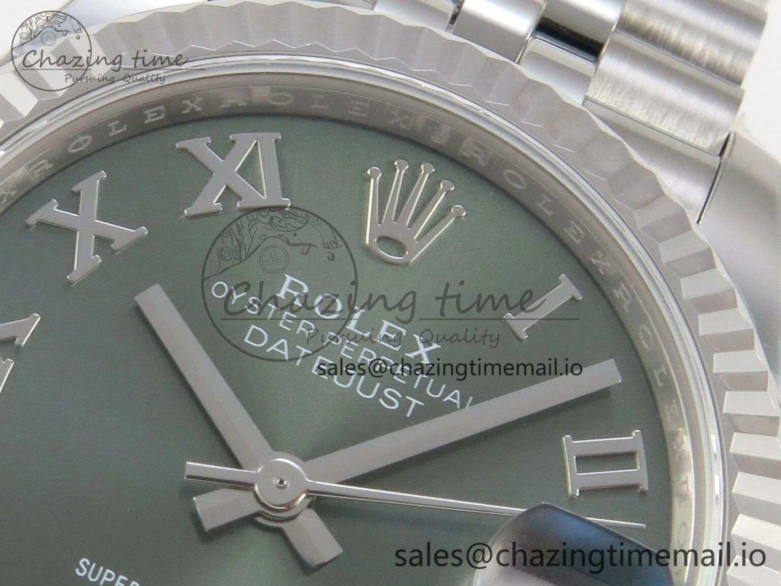AllSeason DateJust 31 278274 THBF 1:1 Best Edition 904L Steel Green Roman Dial on SS Jubilee Bracelet HZ Cal. 23