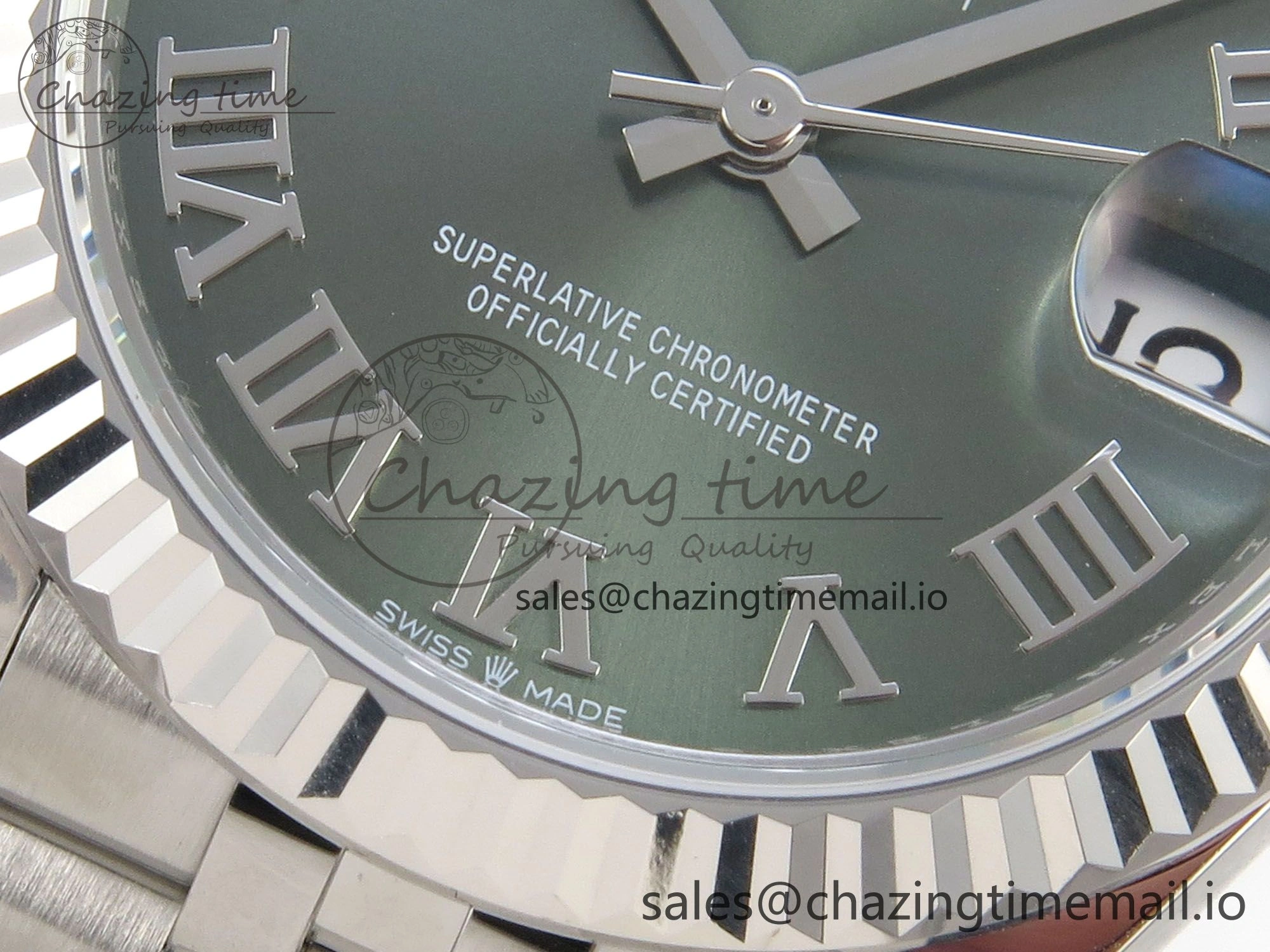 AllSeason DateJust 31 278274 THBF 1:1 Best Edition 904L Steel Green Roman Dial on SS Jubilee Bracelet HZ Cal. 23