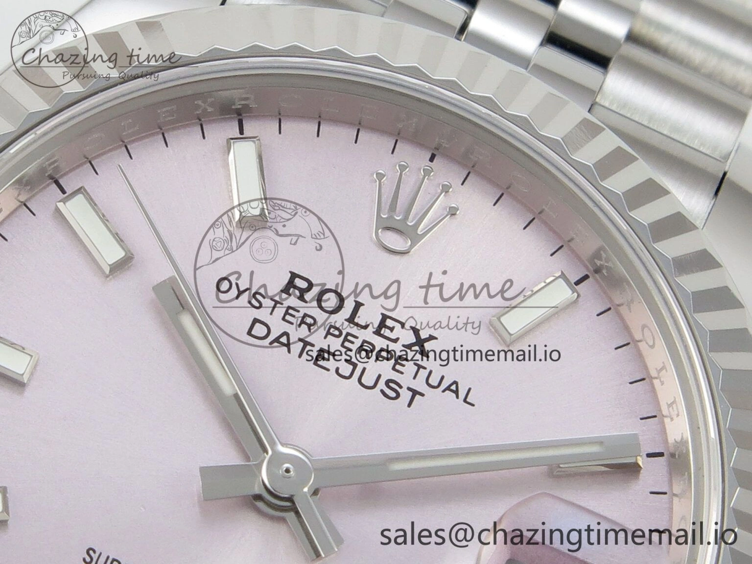Contemporary DateJust 31 278274 THBF 1:1 Best Edition 904L Steel Pink Dial Stick Marker on SS Jubilee Bracelet HZ Cal. 38