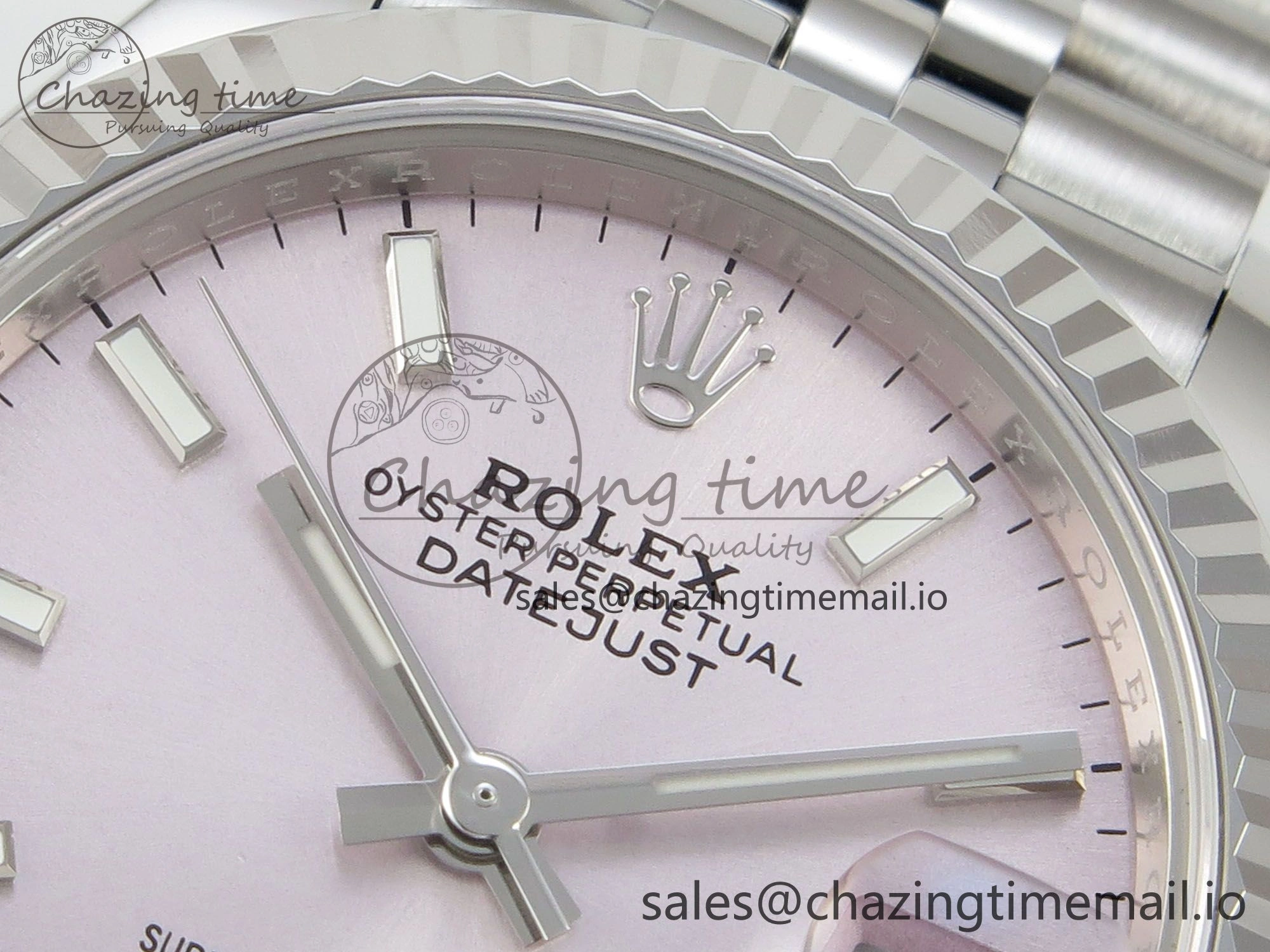Contemporary DateJust 31 278274 THBF 1:1 Best Edition 904L Steel Pink Dial Stick Marker on SS Jubilee Bracelet HZ Cal. 38