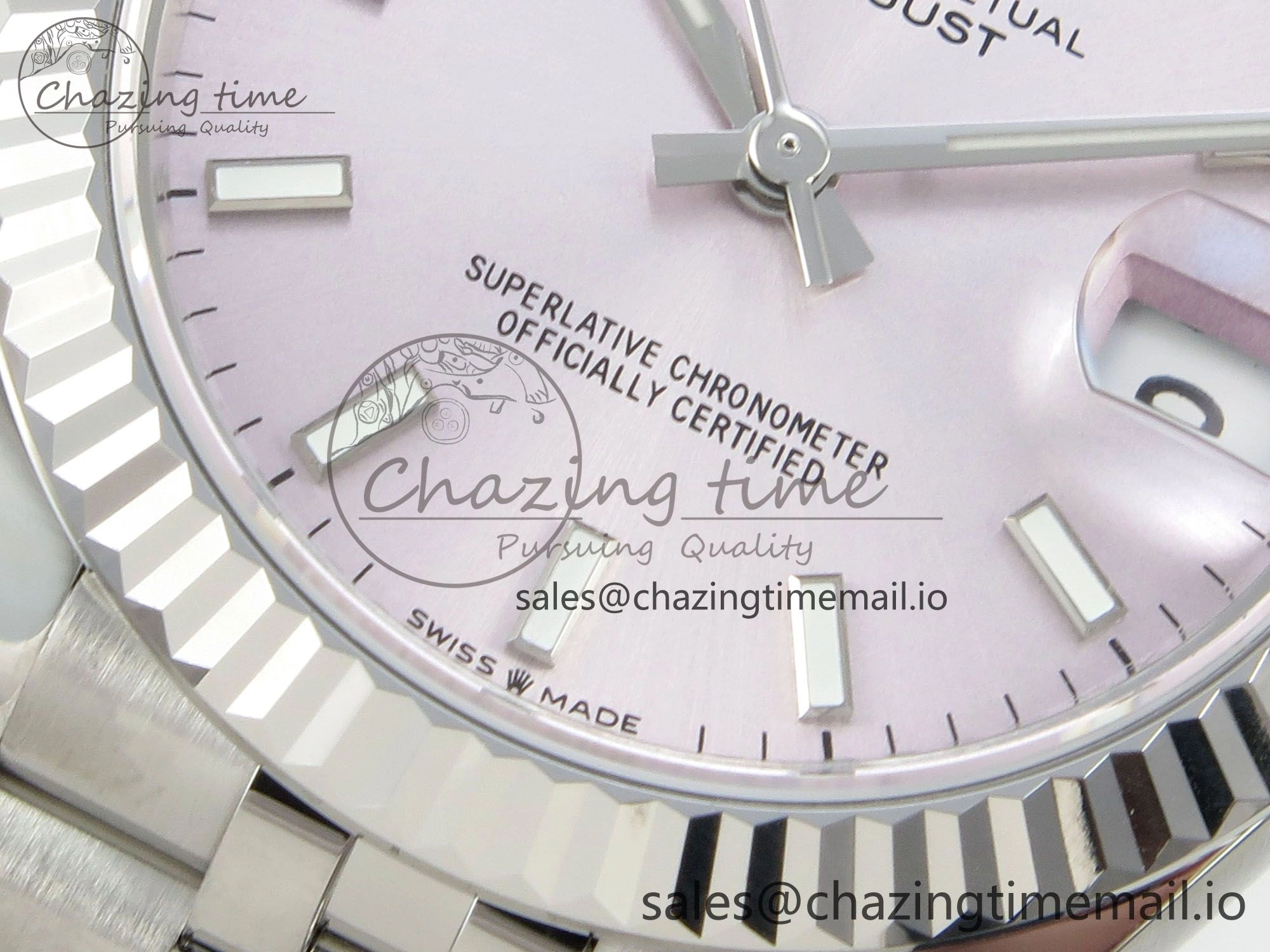 Contemporary DateJust 31 278274 THBF 1:1 Best Edition 904L Steel Pink Dial Stick Marker on SS Jubilee Bracelet HZ Cal. 38