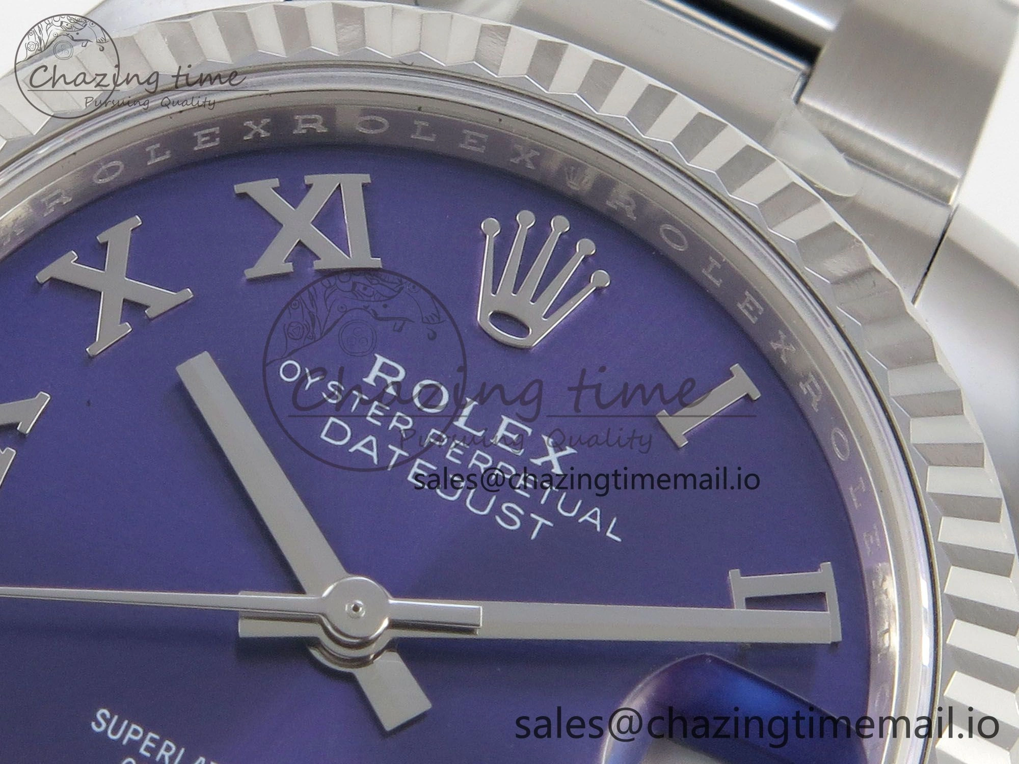DateJust 31 278274 THBF 1:1 Best Edition 904L Steel Purple Dial on SS Oyster Bracelet HZ Cal. AllSeason 20