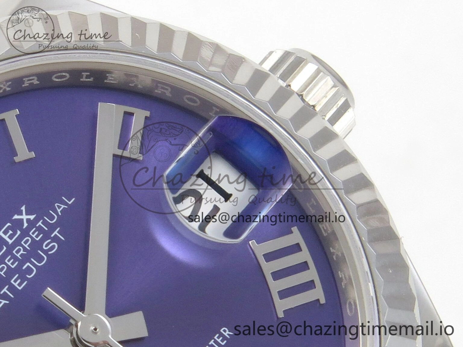 Tailored DateJust 31 278274 THBF 1:1 Best Edition 904L Steel Purple Roman Dial on SS Jubilee Bracelet HZ Cal. 43