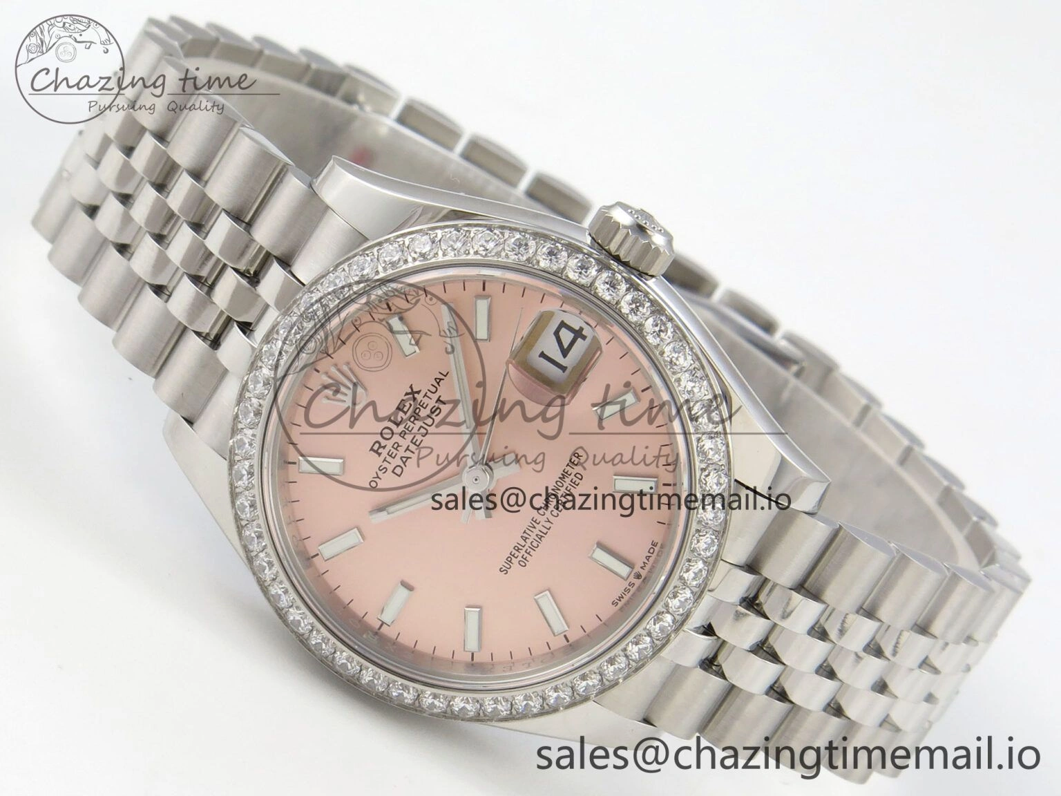DateJust 31 278274 THBF 1:1 Best Edition 904L Steel RG Dial Stick Marker on SS Jubilee Bracelet HZ Cal. WaterResistant 8