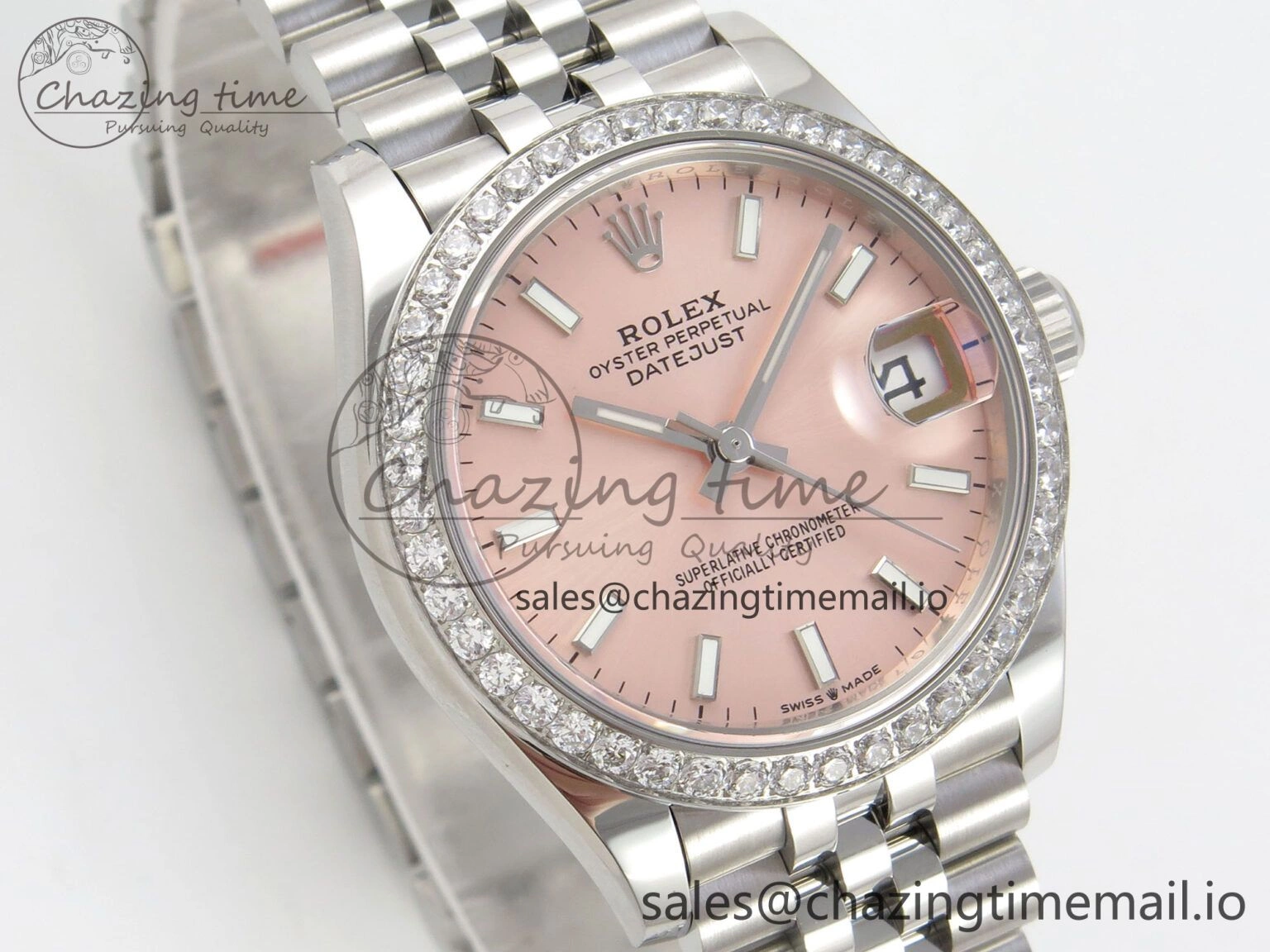 DateJust 31 278274 THBF 1:1 Best Edition 904L Steel RG Dial Stick Marker on SS Jubilee Bracelet HZ Cal. WaterResistant 8