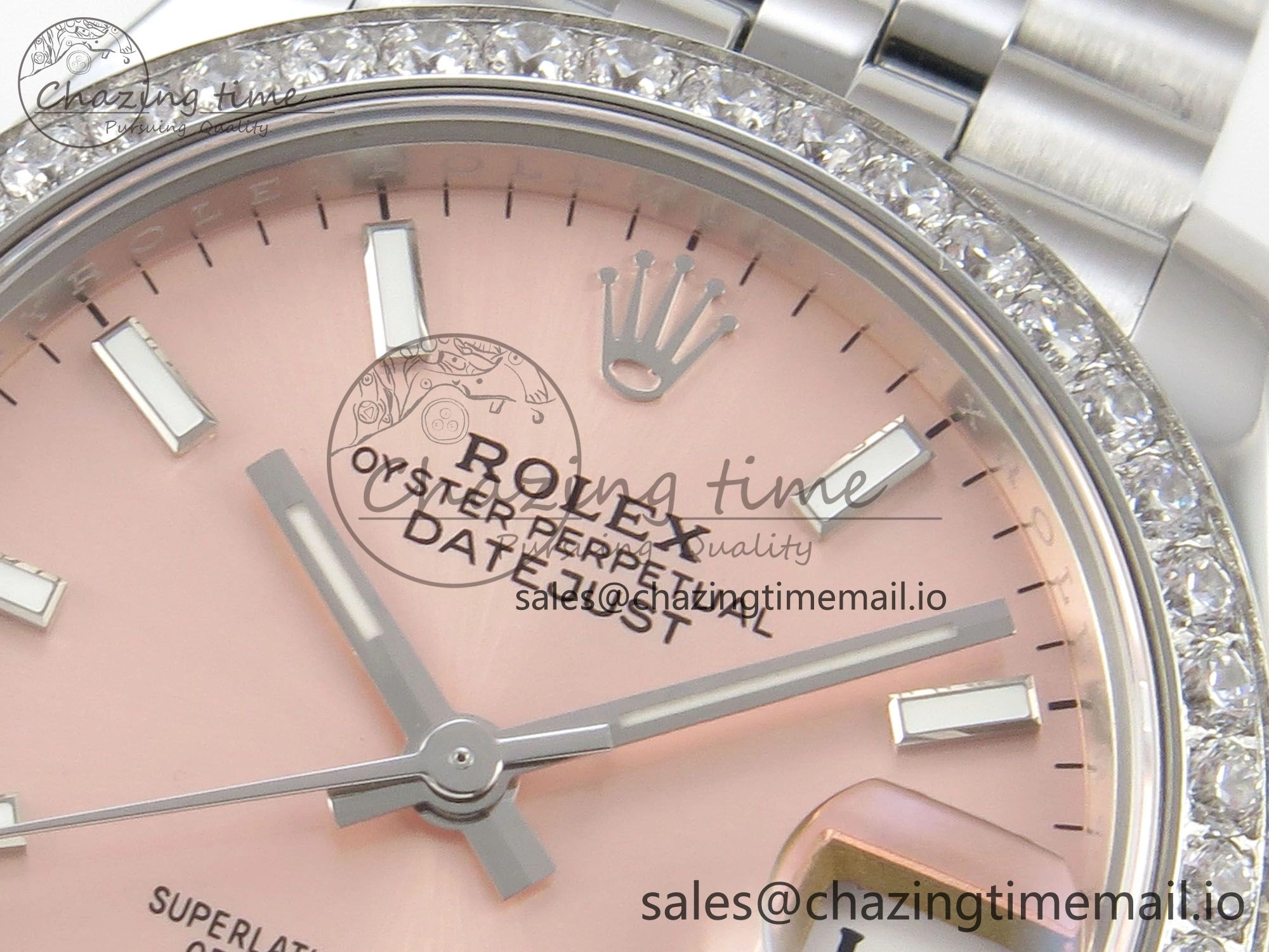 DateJust 31 278274 THBF 1:1 Best Edition 904L Steel RG Dial Stick Marker on SS Jubilee Bracelet HZ Cal. WaterResistant 8
