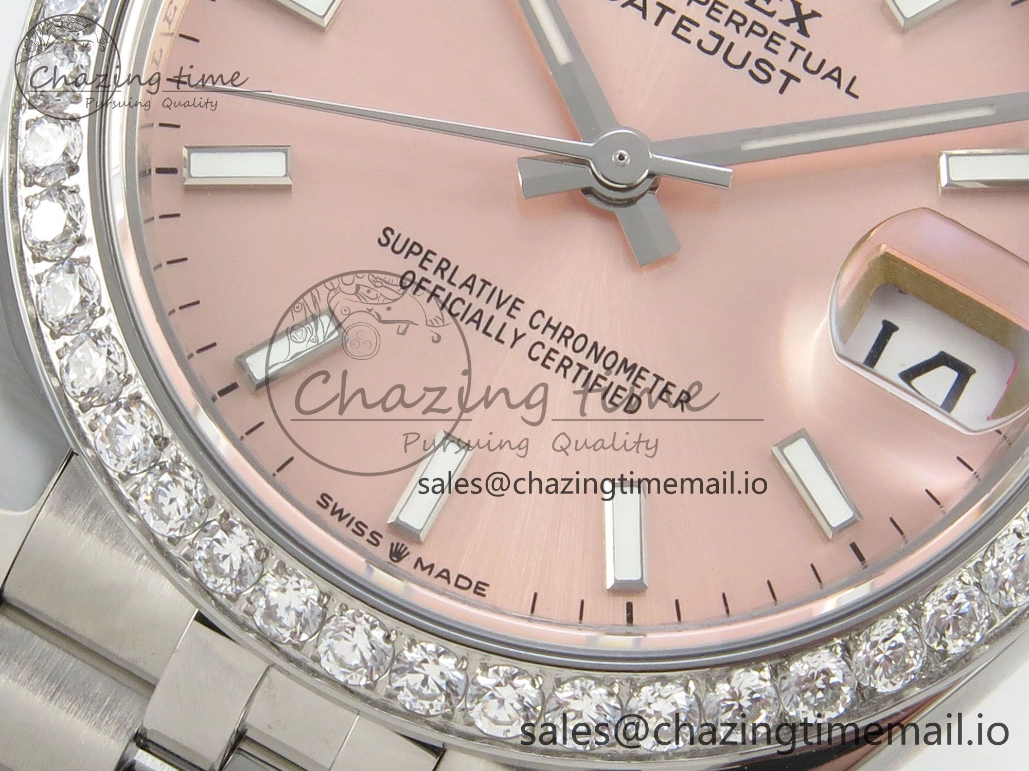 DateJust 31 278274 THBF 1:1 Best Edition 904L Steel RG Dial Stick Marker on SS Jubilee Bracelet HZ Cal. WaterResistant 8