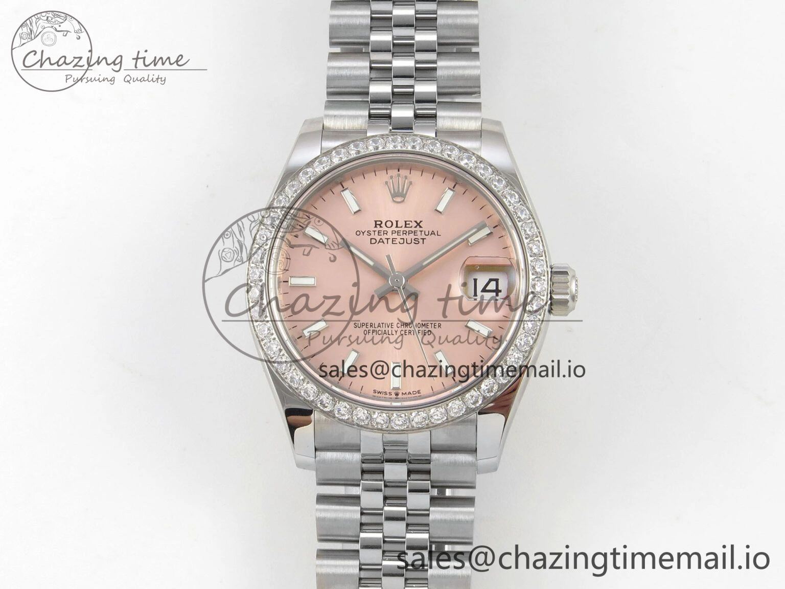 DateJust 31 278274 THBF 1:1 Best Edition 904L Steel RG Dial Stick Marker on SS Jubilee Bracelet HZ Cal. WaterResistant 8