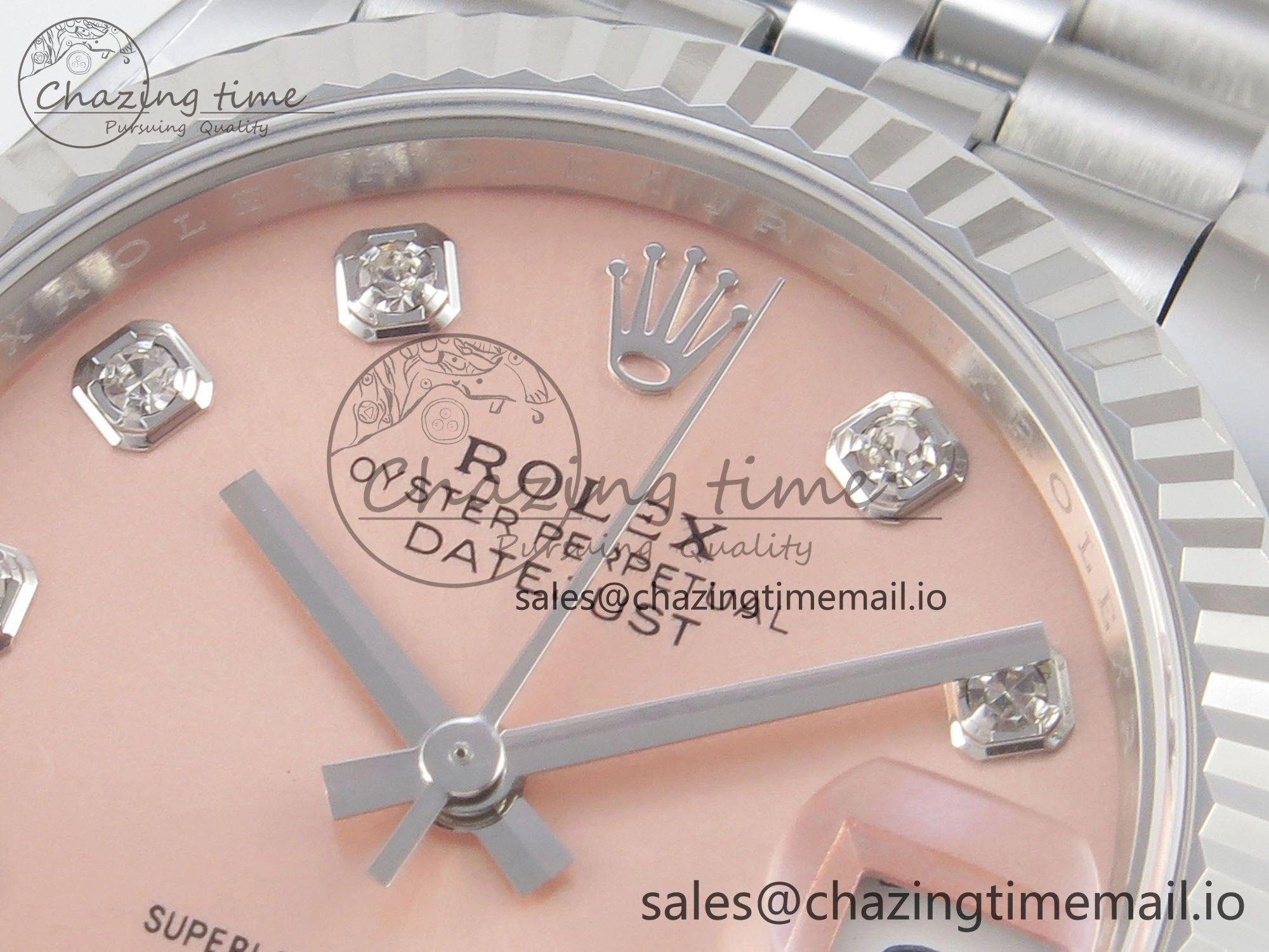 DateJust 31 278274 THBF 1:1 Best Edition 904L Steel RG Diamond Dial on SS Jubilee Bracelet HZ Cal. Refined 3