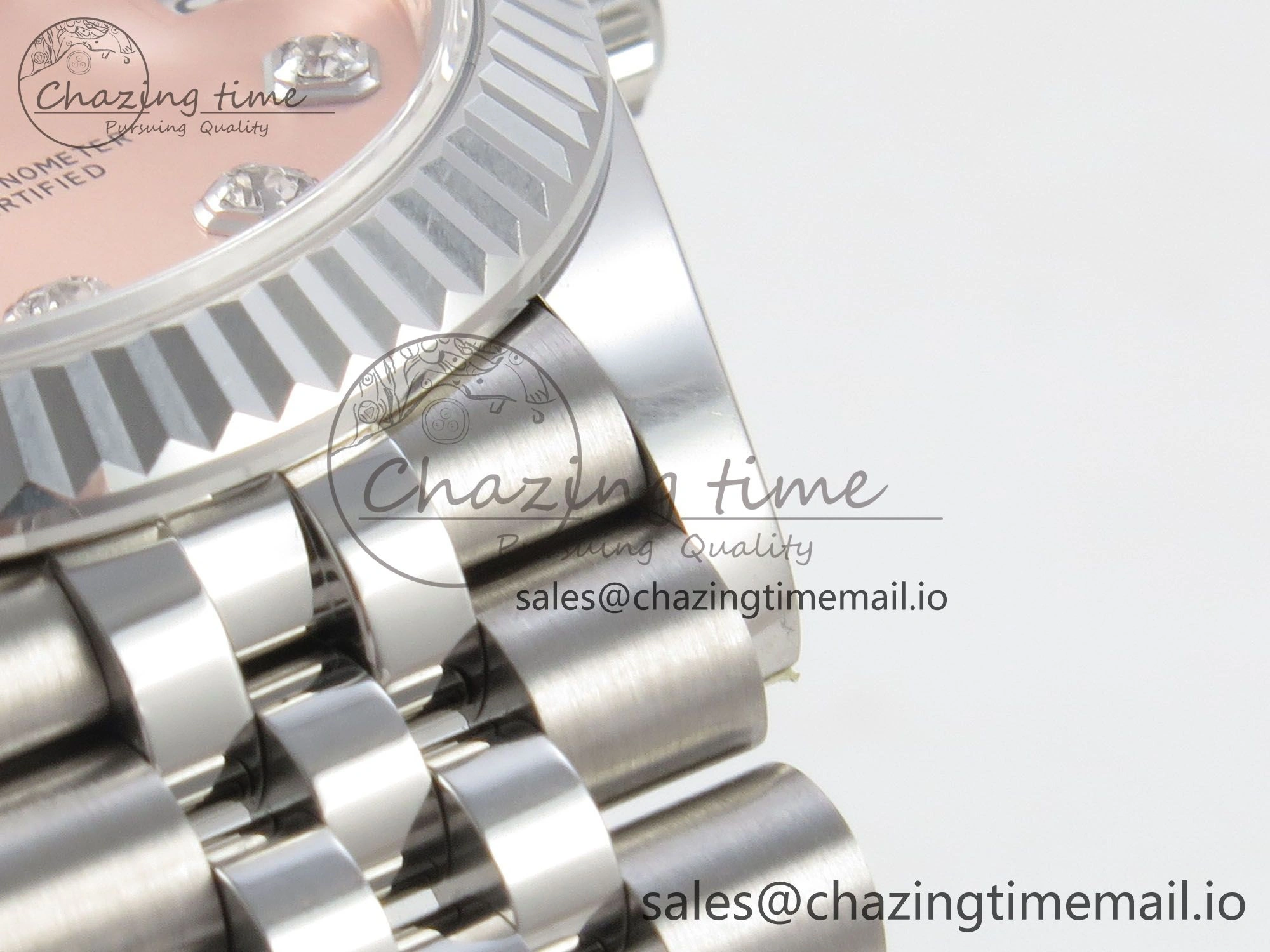 DateJust 31 278274 THBF 1:1 Best Edition 904L Steel RG Diamond Dial on SS Jubilee Bracelet HZ Cal. Refined 3
