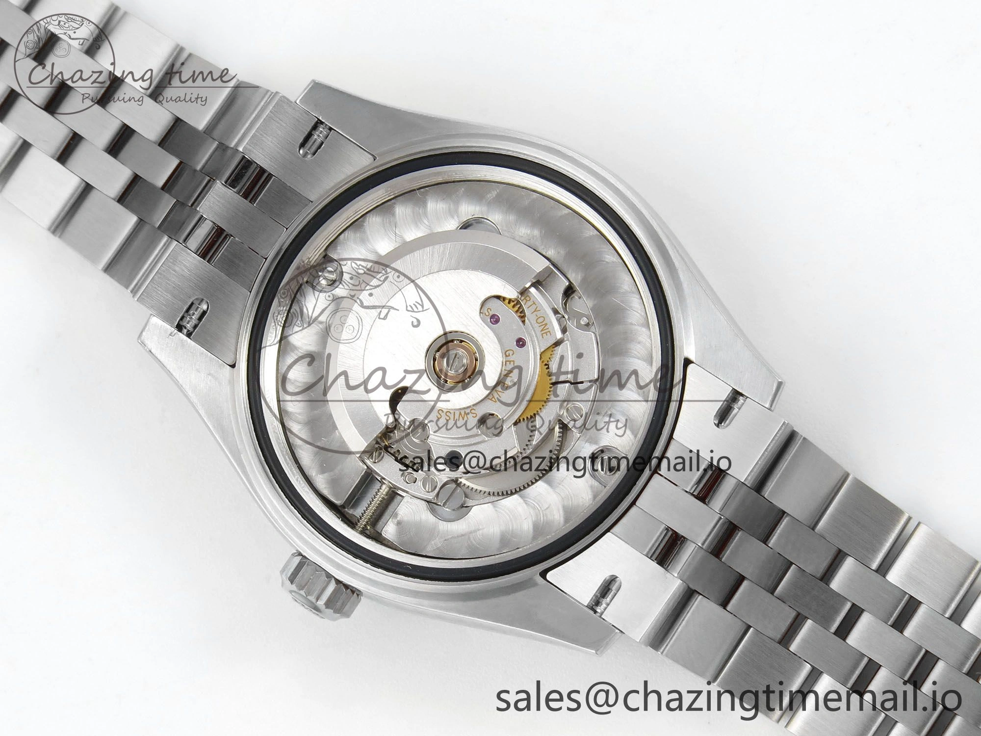 FreshLook DateJust 31 278274 THBF 1:1 Best Edition 904L Steel RG Roman Dial Diamonds Bezel on SS Jubilee Bracelet HZ Cal. 37