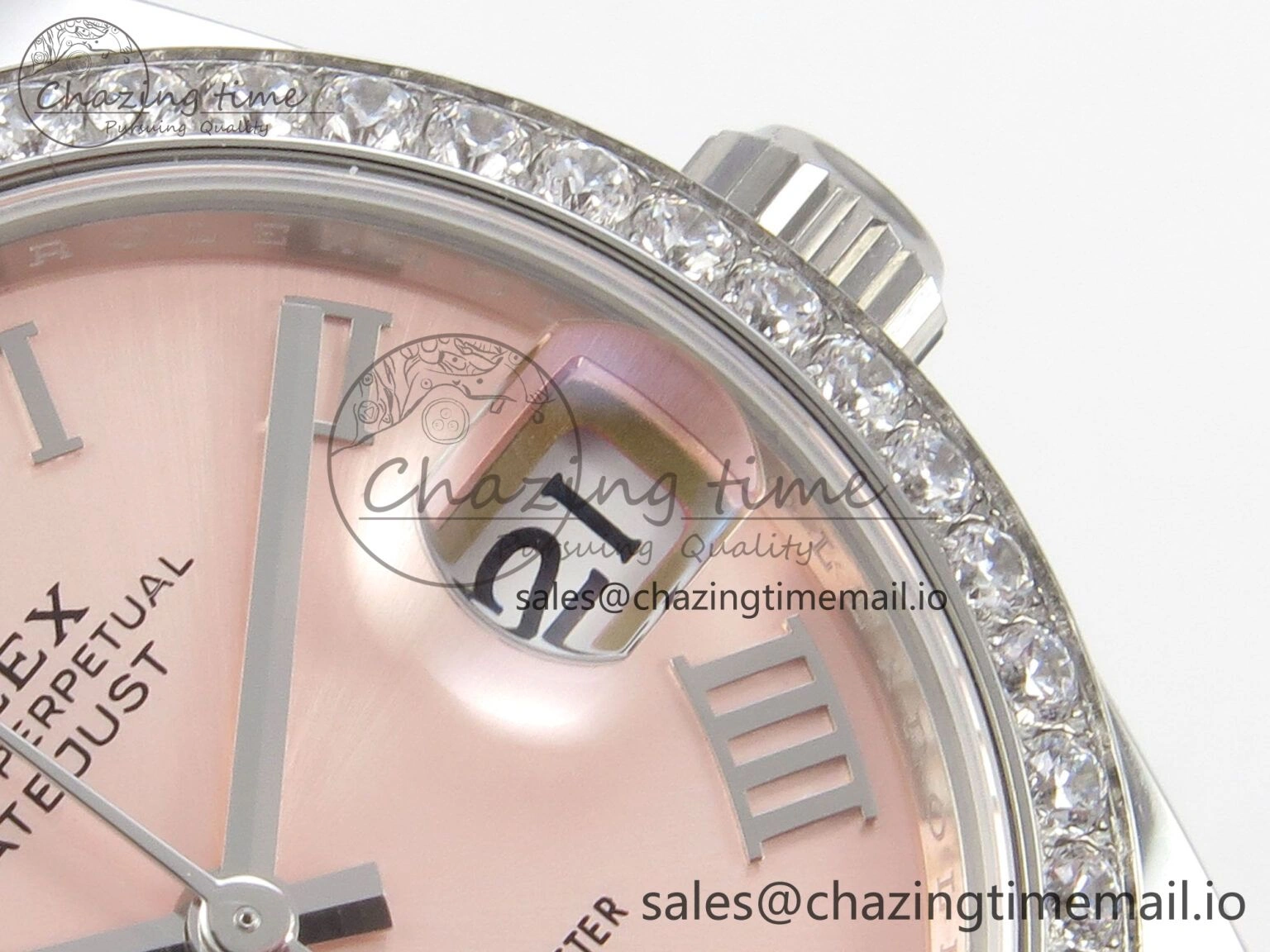 FreshLook DateJust 31 278274 THBF 1:1 Best Edition 904L Steel RG Roman Dial Diamonds Bezel on SS Jubilee Bracelet HZ Cal. 37