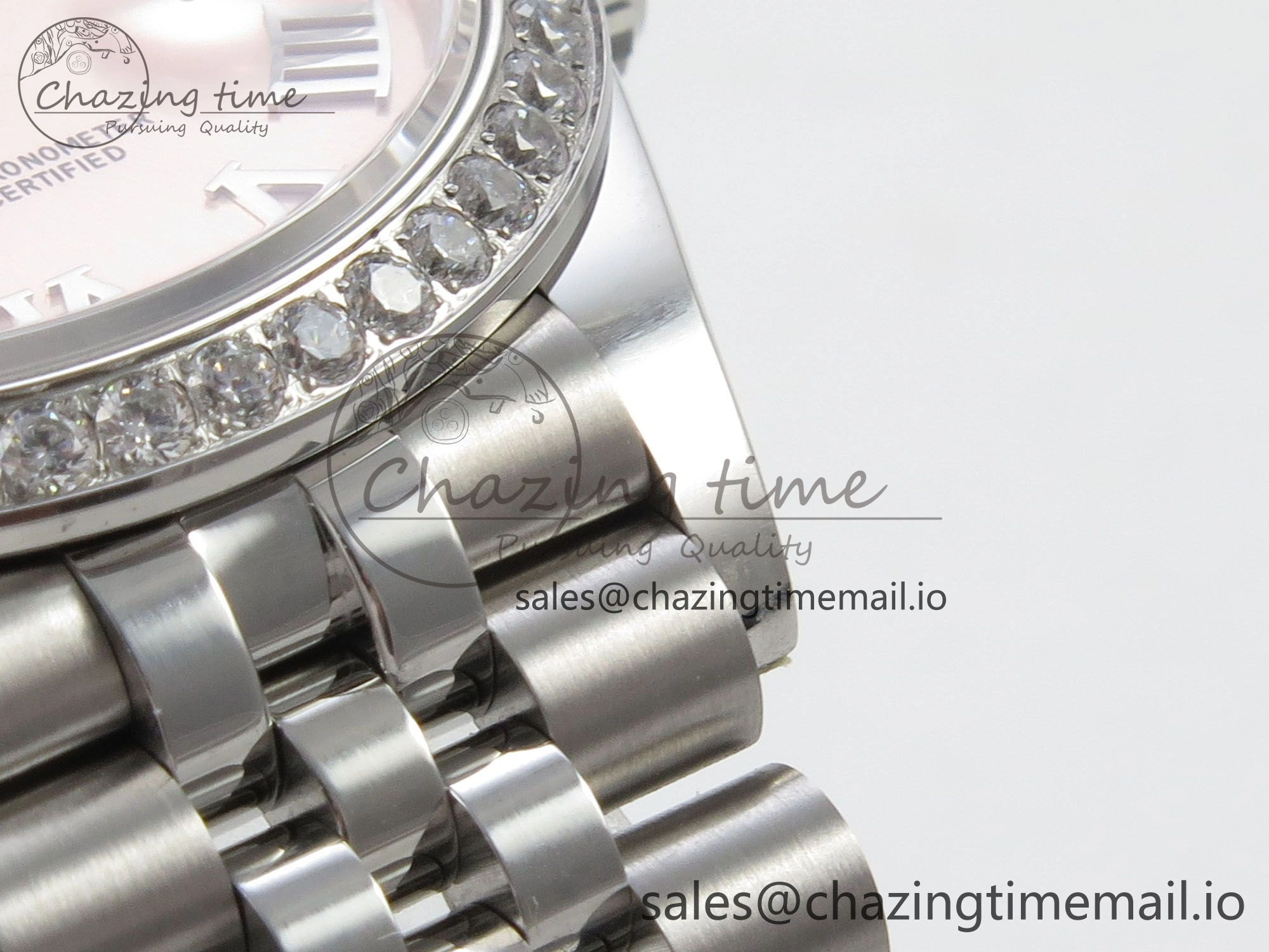 FreshLook DateJust 31 278274 THBF 1:1 Best Edition 904L Steel RG Roman Dial Diamonds Bezel on SS Jubilee Bracelet HZ Cal. 37