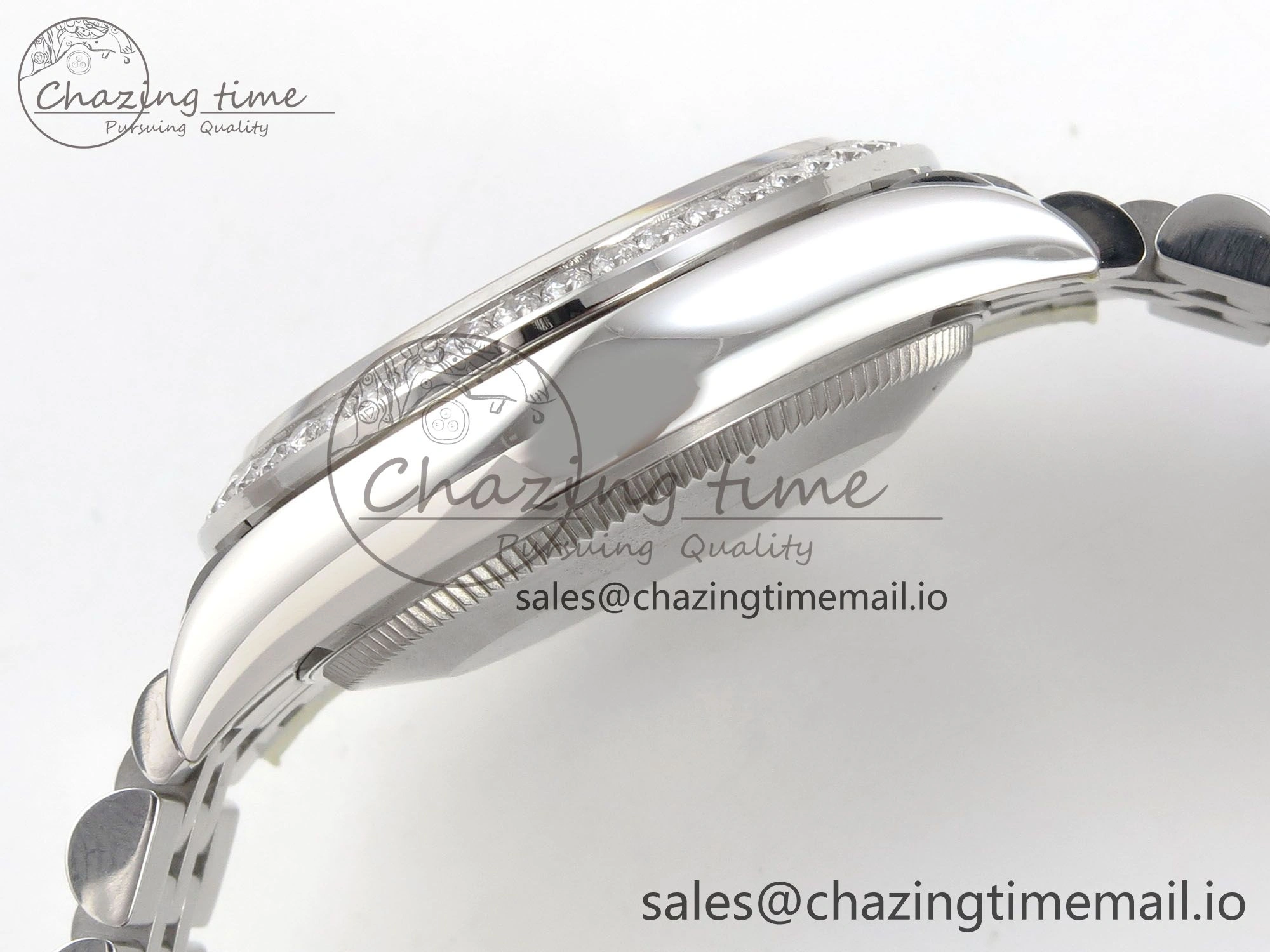 FreshLook DateJust 31 278274 THBF 1:1 Best Edition 904L Steel RG Roman Dial Diamonds Bezel on SS Jubilee Bracelet HZ Cal. 37