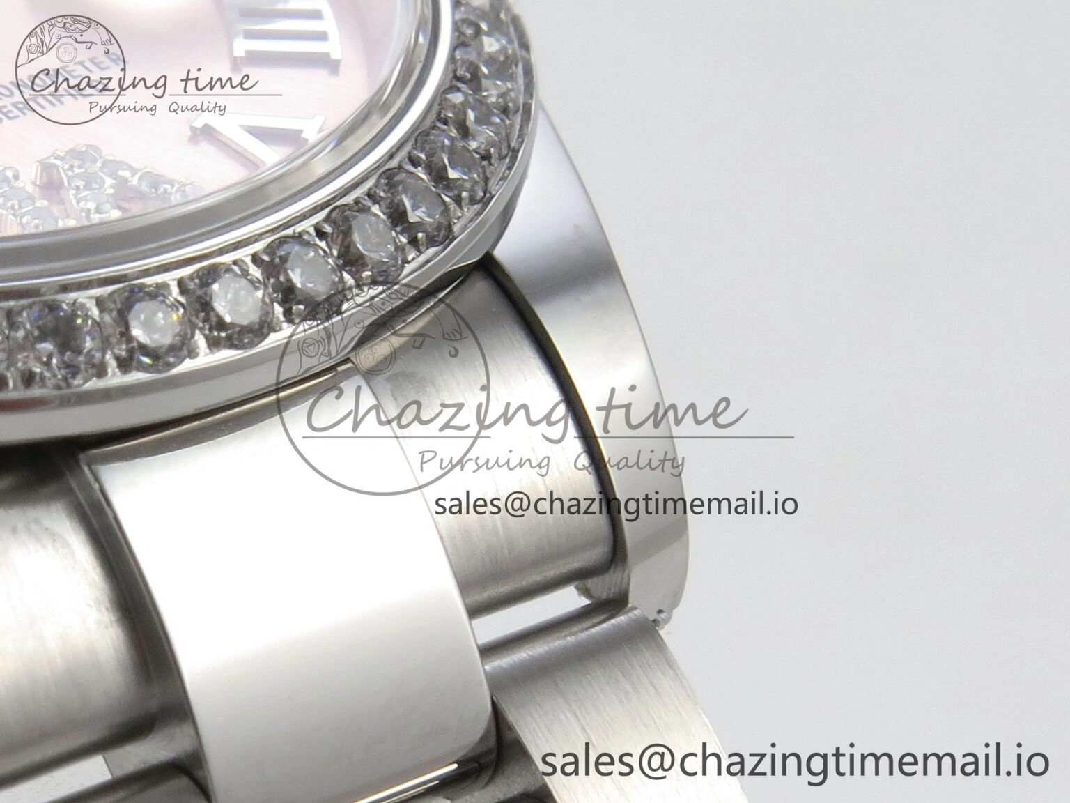 ModernLook DateJust 31 278274 THBF 1:1 Best Edition 904L Steel RG Roman Dial Diamonds Bezel on SS Oyster Bracelet HZ Cal. 11