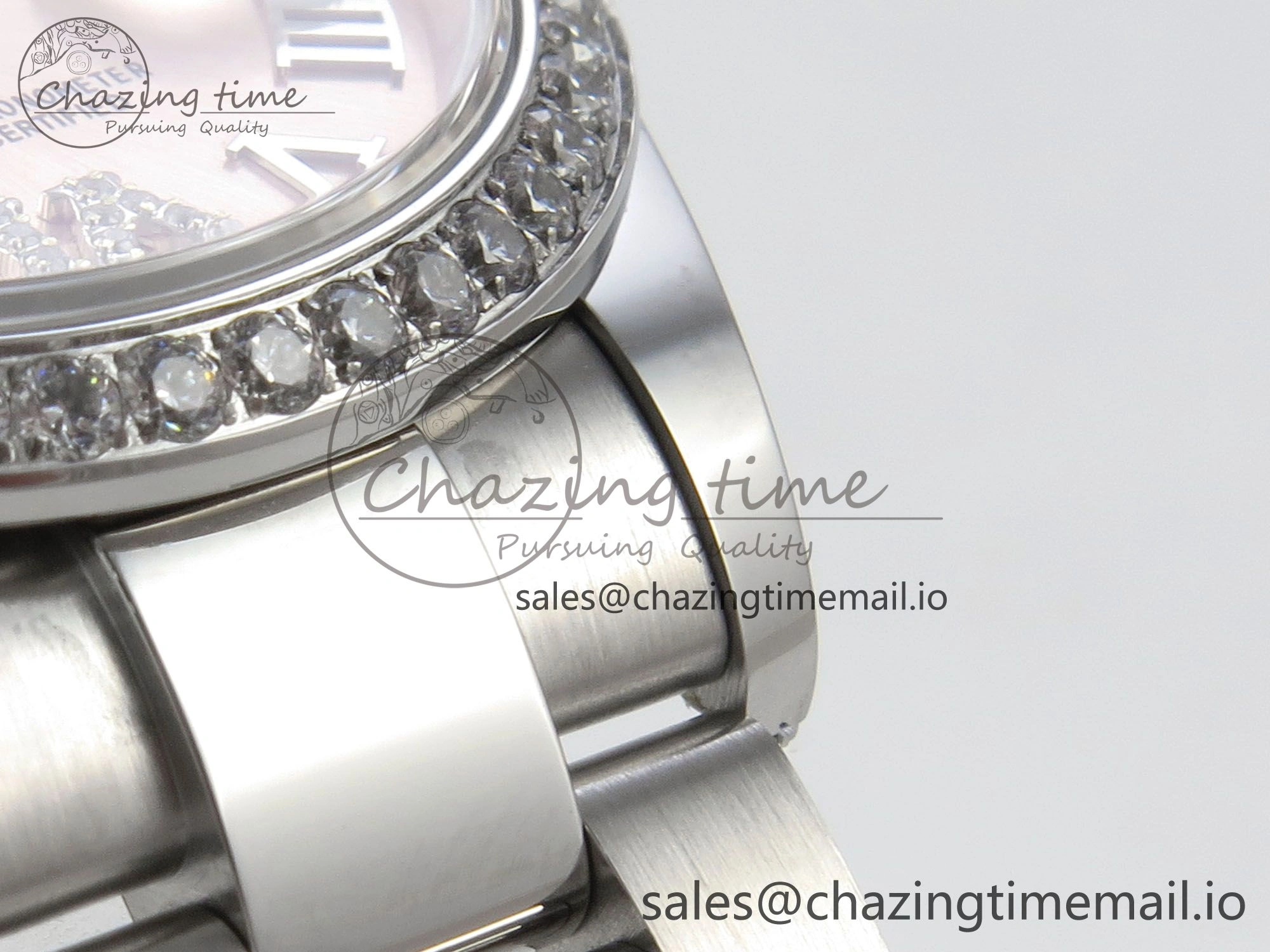 ModernLook DateJust 31 278274 THBF 1:1 Best Edition 904L Steel RG Roman Dial Diamonds Bezel on SS Oyster Bracelet HZ Cal. 11