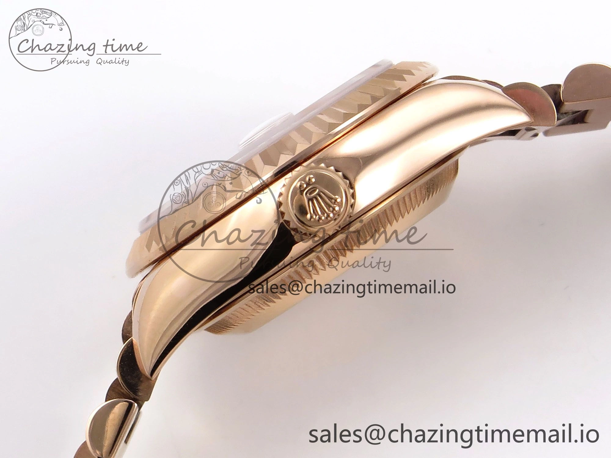 Thermal DateJust 31 278275 RG GMF 1:1 Best Edition 904L Steel Green Diamonds Dial on Jubilee Bracelet A 1144
