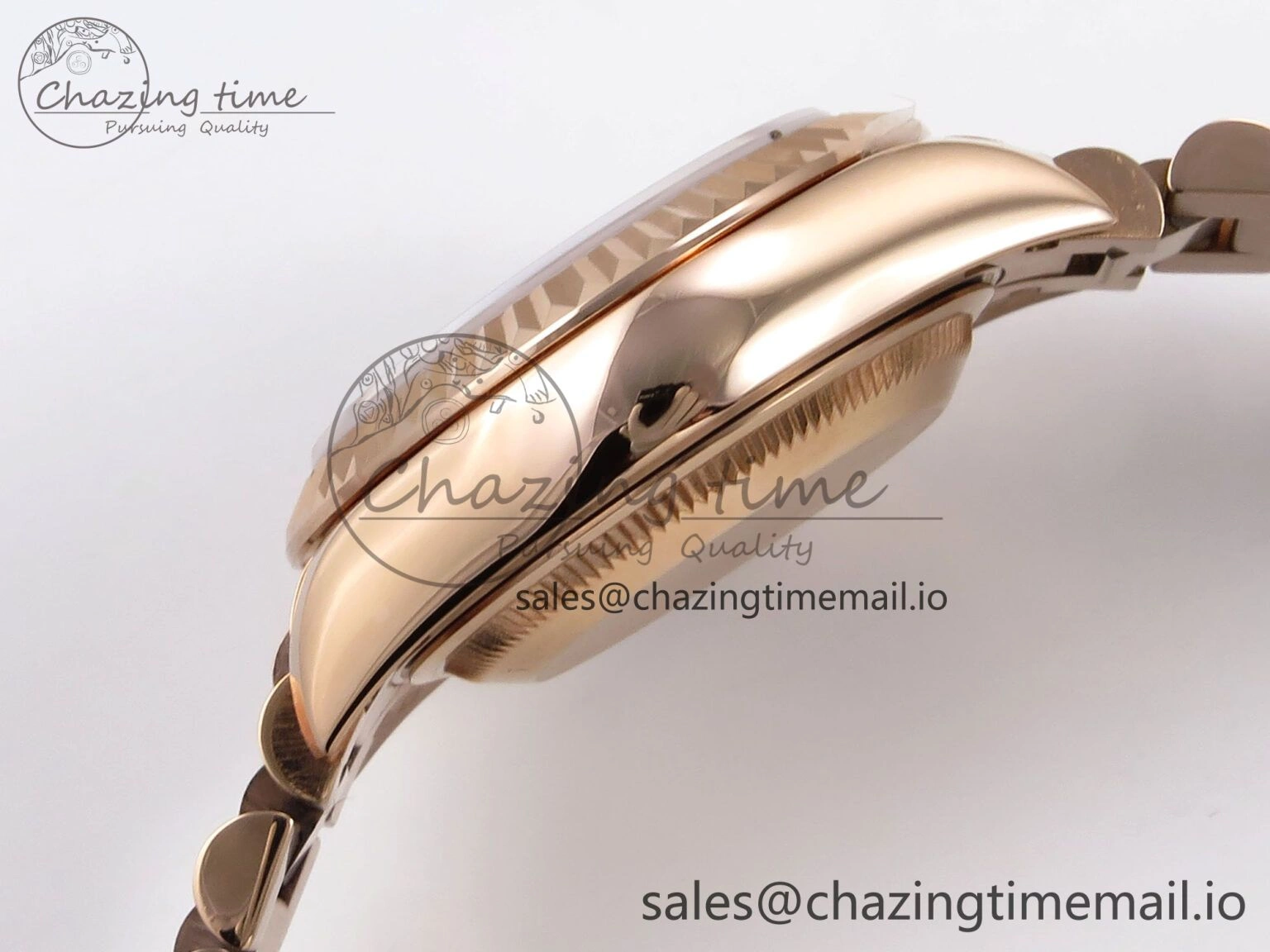 Thermal DateJust 31 278275 RG GMF 1:1 Best Edition 904L Steel Green Diamonds Dial on Jubilee Bracelet A 1144