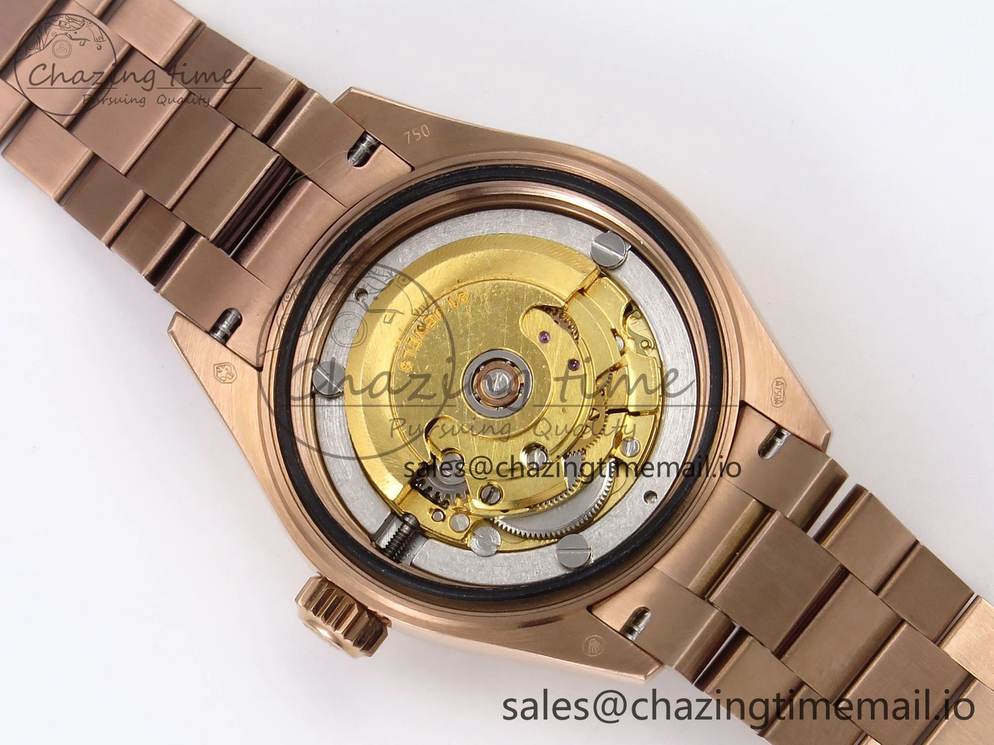 Thermal DateJust 31 278275 RG GMF 1:1 Best Edition 904L Steel Green Diamonds Dial on Jubilee Bracelet A 1144