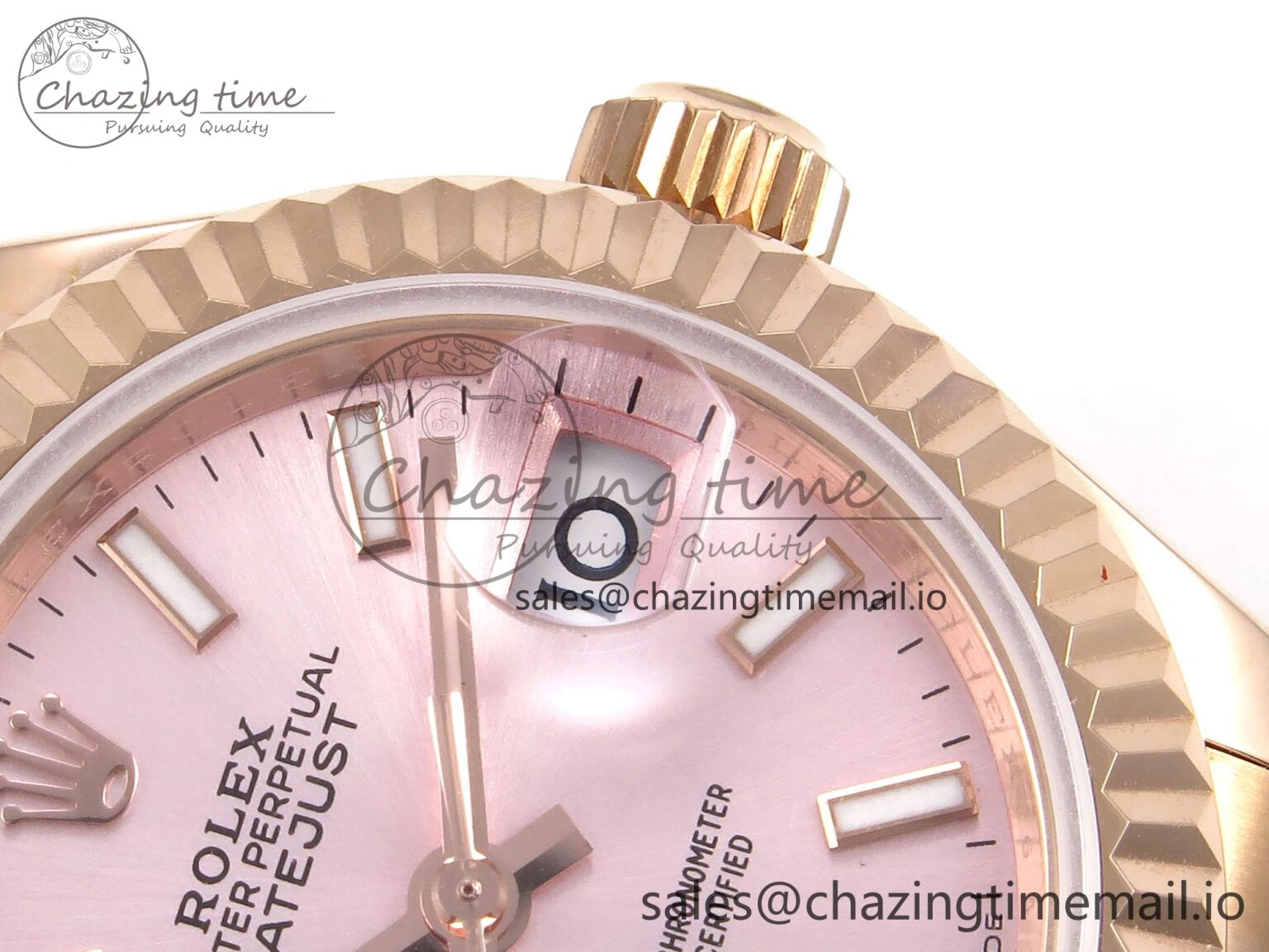 DateJust 31 278275 RG GMF 1:1 Best Edition 904L Steel Pink Stick Dial on Jubilee Bracelet A WaterResistant 1147