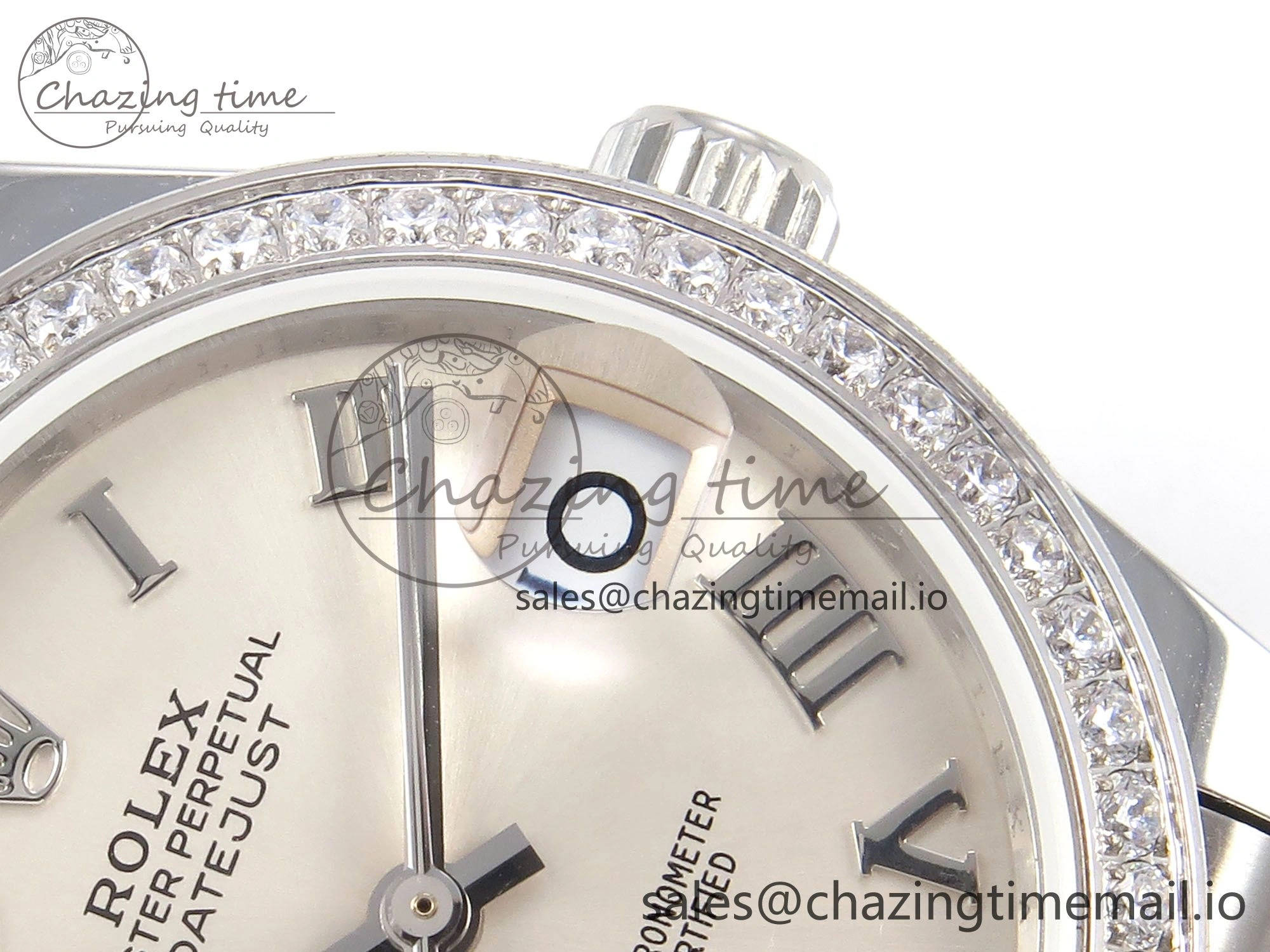 DateJust 31 278289RBR RG GMF 1:1 Best Edition 904L Steel Silver Roman Diamond Dial on Jubilee Bracelet A SoftTouch 1162
