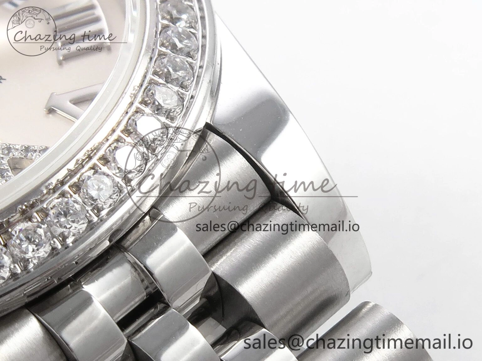 DateJust 31 278289RBR RG GMF 1:1 Best Edition 904L Steel Silver Roman Diamond Dial on Jubilee Bracelet A SoftTouch 1162