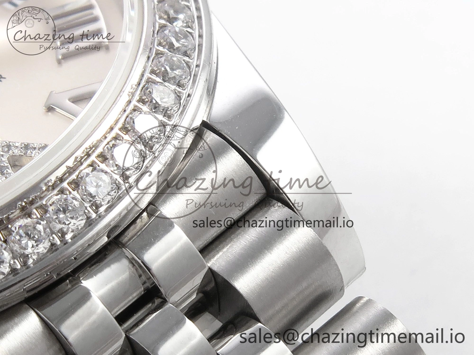 DateJust 31 278289RBR RG GMF 1:1 Best Edition 904L Steel Silver Roman Diamond Dial on Jubilee Bracelet A SoftTouch 1162