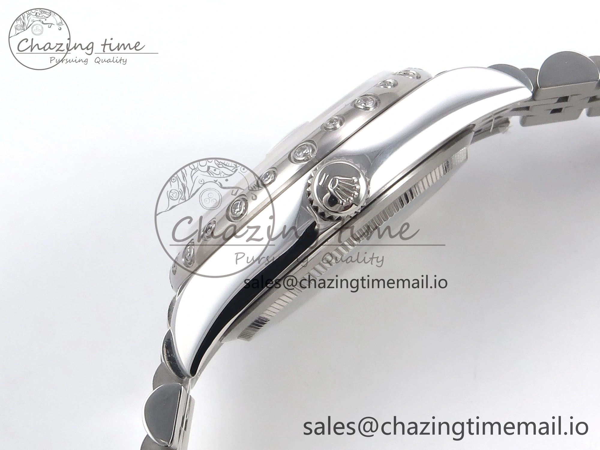 UrbanChic DateJust 31 278344RBR SS GMF 1:1 Best Edition 904L Steel Gray Roman Diamonds Dial on Jubilee Bracelet A 1159