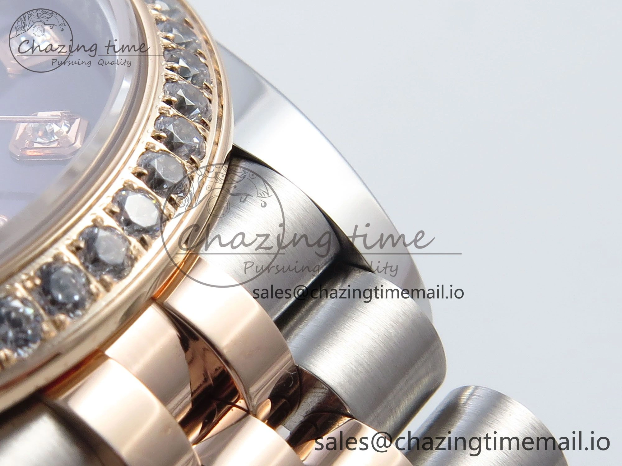 DateJust 31 278381RBR ARF 1:1 Best Edition 904L Steel Brown Diamonds Dial Diamonds Bezel on SS RG Jubilee Bracelet ETA Stylish 394