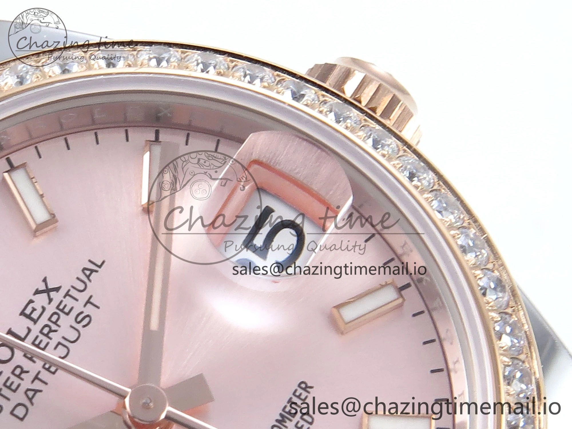 DateJust 31 278381RBR ARF 1:1 Best Edition 904L Steel RG Stick Dial Diamonds Bezel on SS RG Jubilee Bracelet ETA Unisex 390