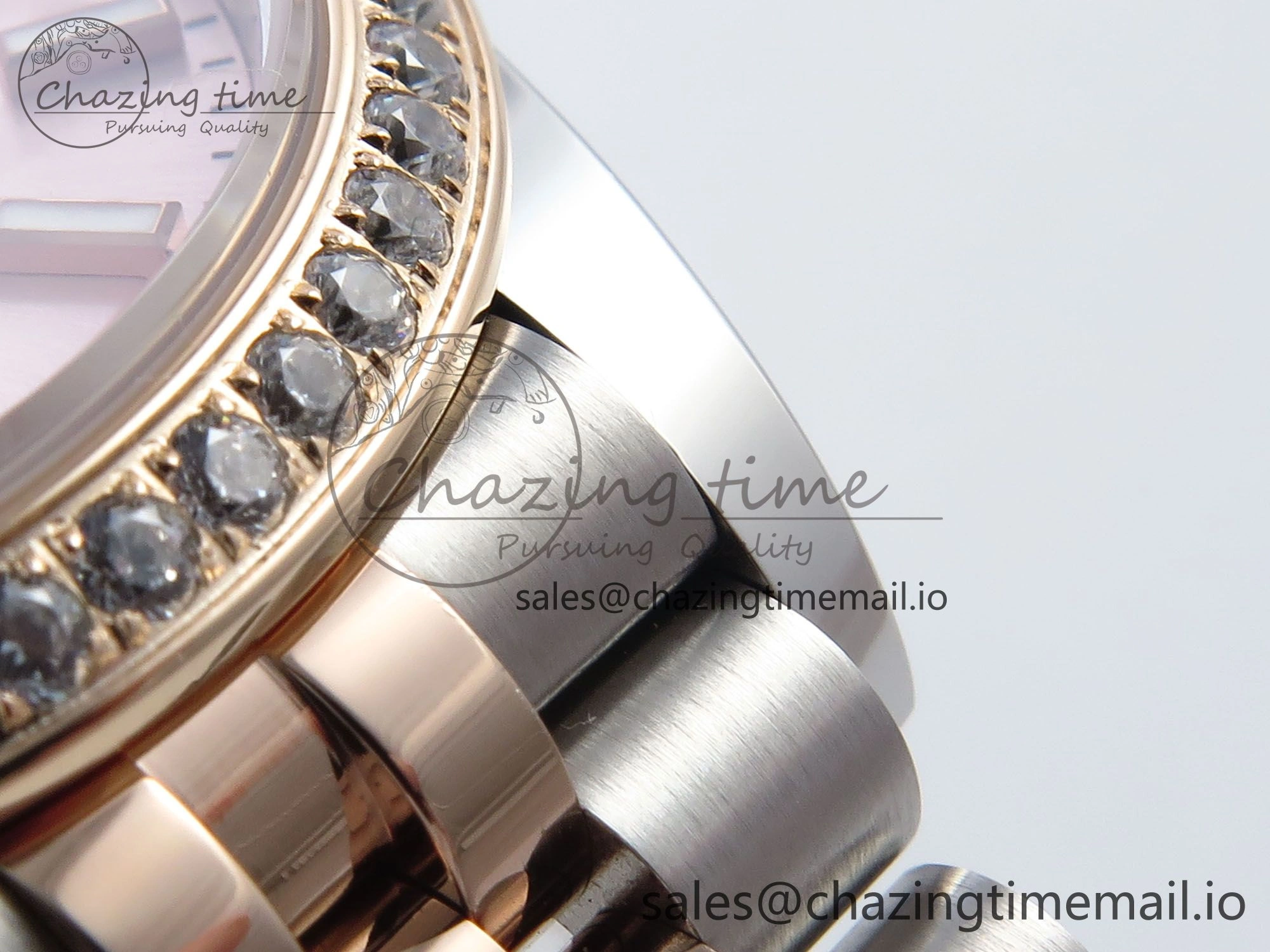DateJust 31 278381RBR ARF 1:1 Best Edition 904L Steel RG Stick Dial Diamonds Bezel on SS RG Jubilee Bracelet ETA Unisex 390