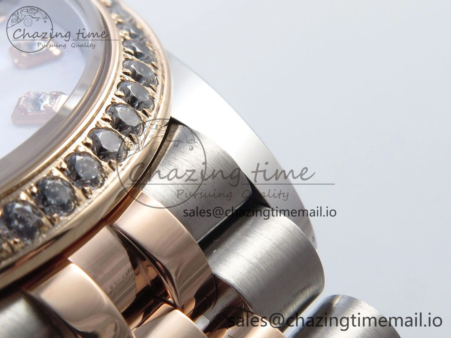 DateJust 31 278381RBR ARF 1:1 Best Edition 904L Steel White Diamonds Dial Diamonds Bezel on SS RG Jubilee Bracelet ETA ModernLook 392