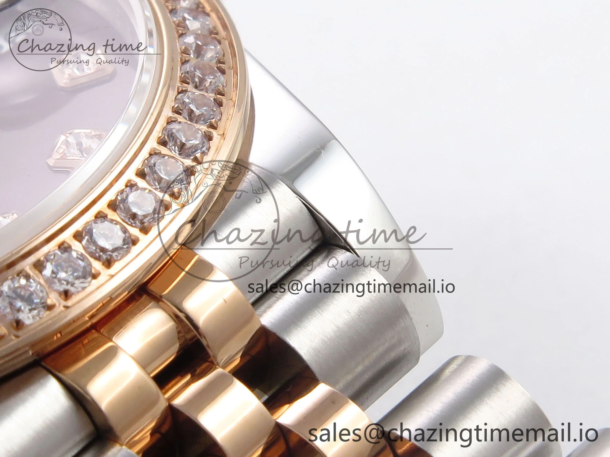 DateJust 31 278381RBR SS RG GMF 1:1 Best Edition 904L Steel Brown Dimonds Dial on Jubilee Bracelet A Lightweight 1166