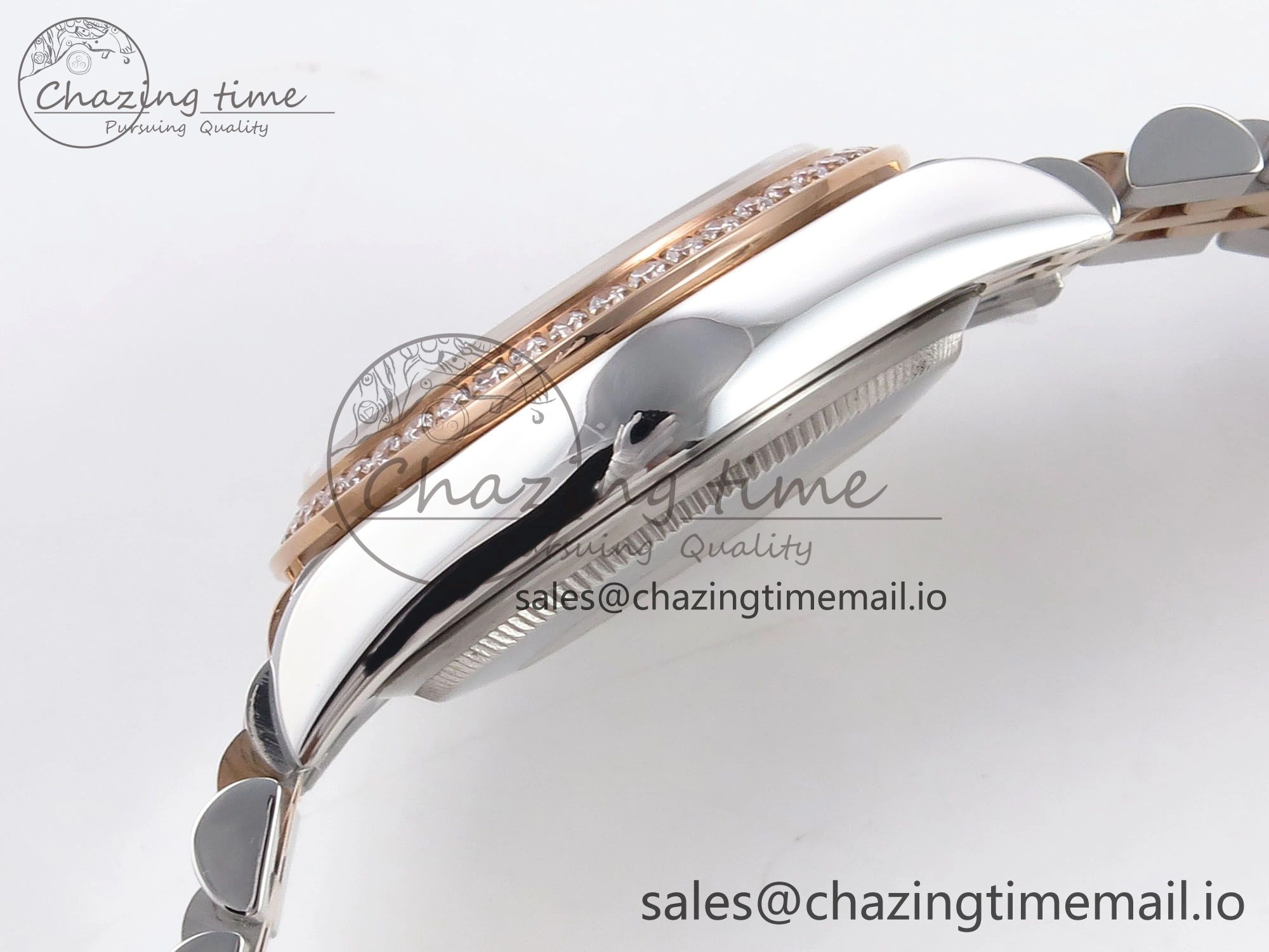 DateJust 31 278381RBR SS RG GMF 1:1 Best Edition 904L Steel Brown Dimonds Dial on Jubilee Bracelet A Lightweight 1166
