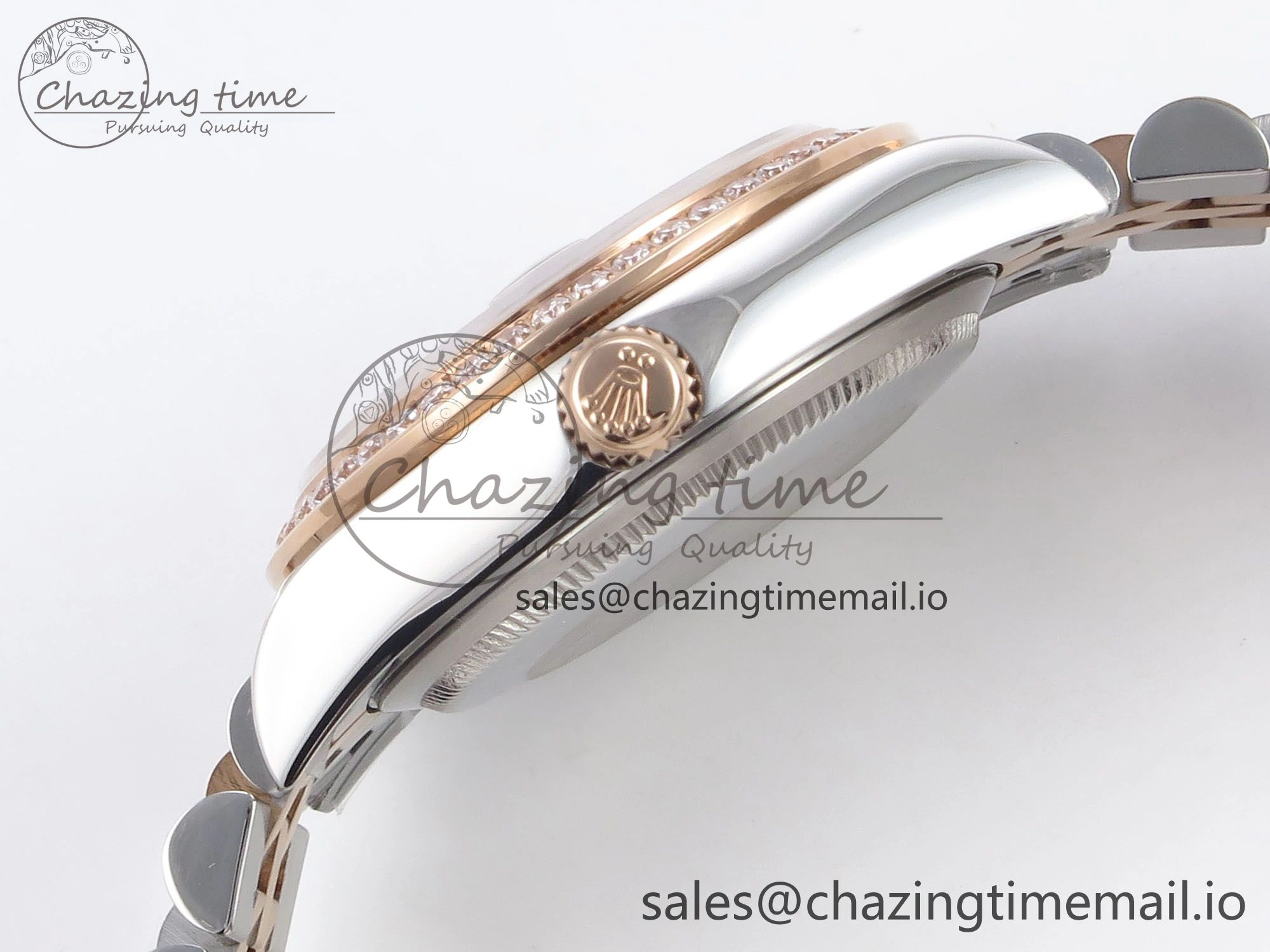 DateJust 31 278381RBR SS RG GMF 1:1 Best Edition 904L Steel Brown Dimonds Dial on Jubilee Bracelet A Lightweight 1166