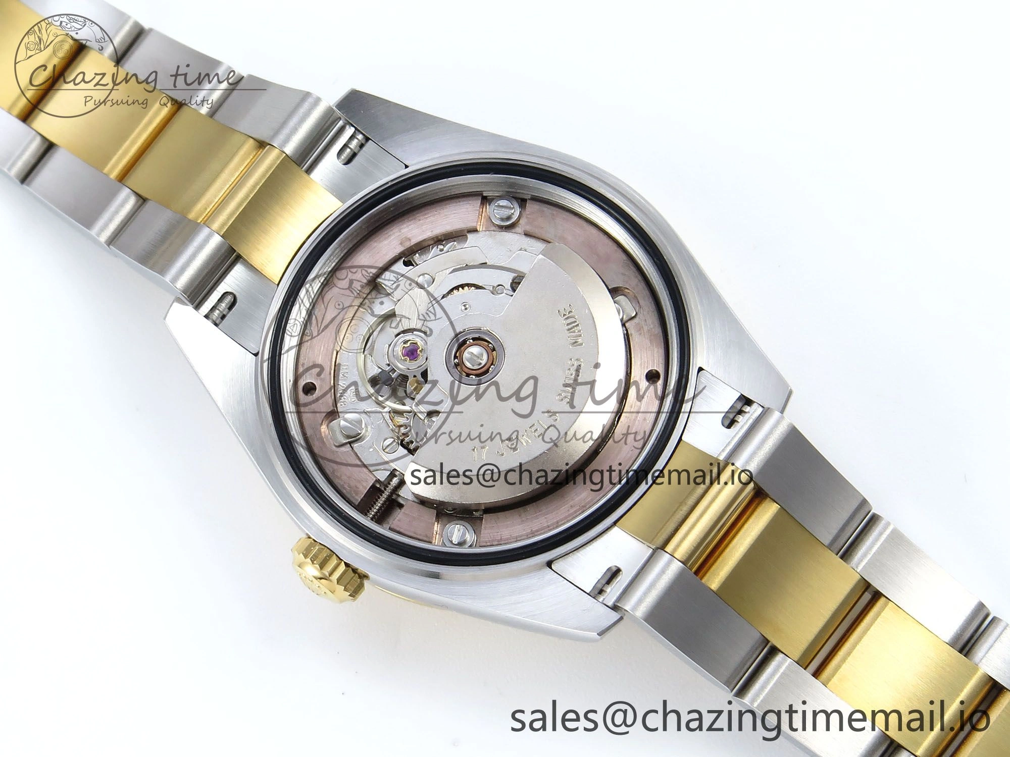 DateJust 31 278383RBR ARF 1:1 Best Edition 904L Steel Brown Diamonds Dial Diamonds Bezel on SS YG Oyster Bracelet ETA Bold 397