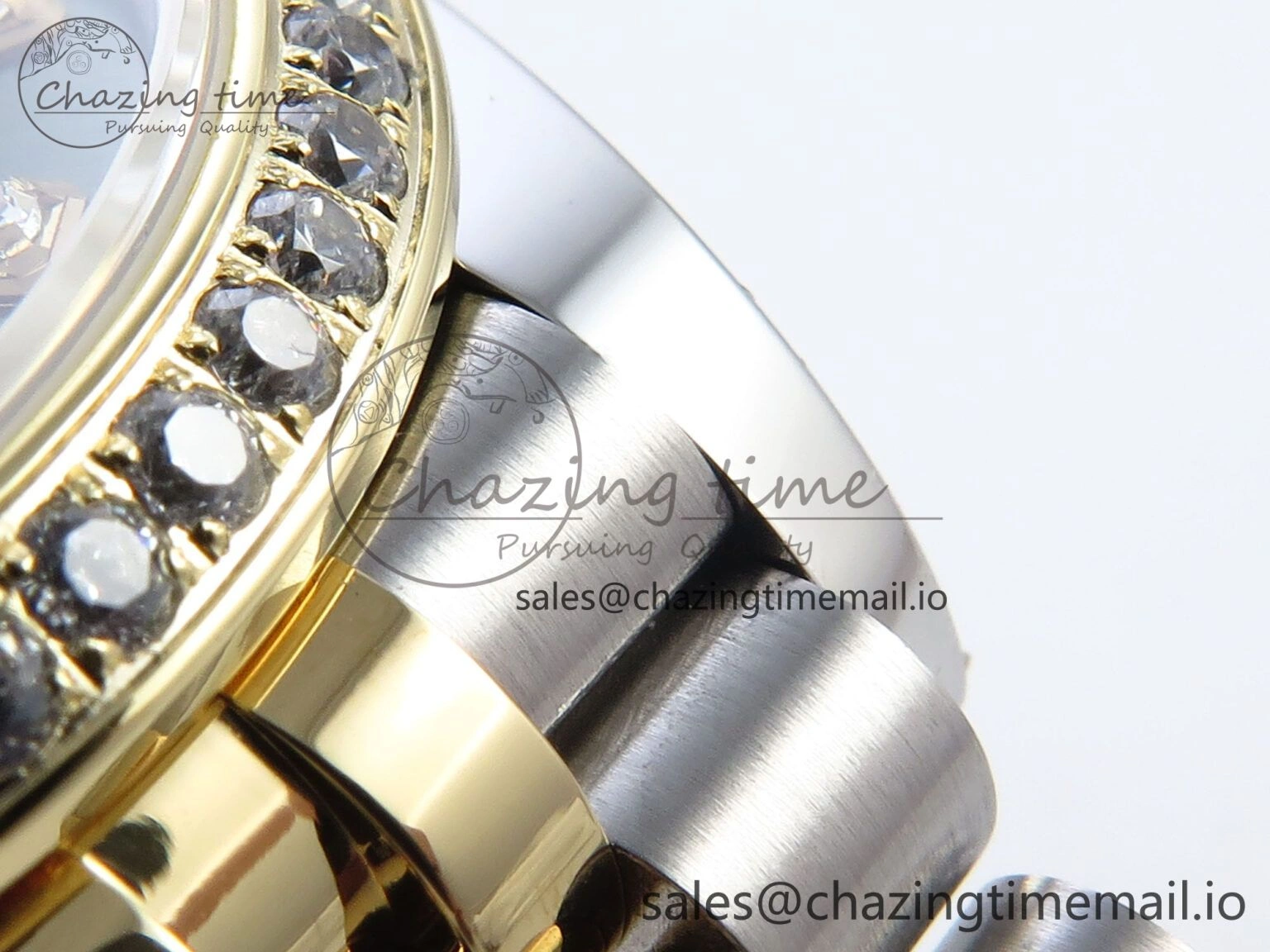 DateJust 31 278383RBR ARF 1:1 Best Edition 904L Steel Green Diamonds Dial Diamonds Bezel on SS YG Jubilee Bracelet ETA RelaxedFit 416