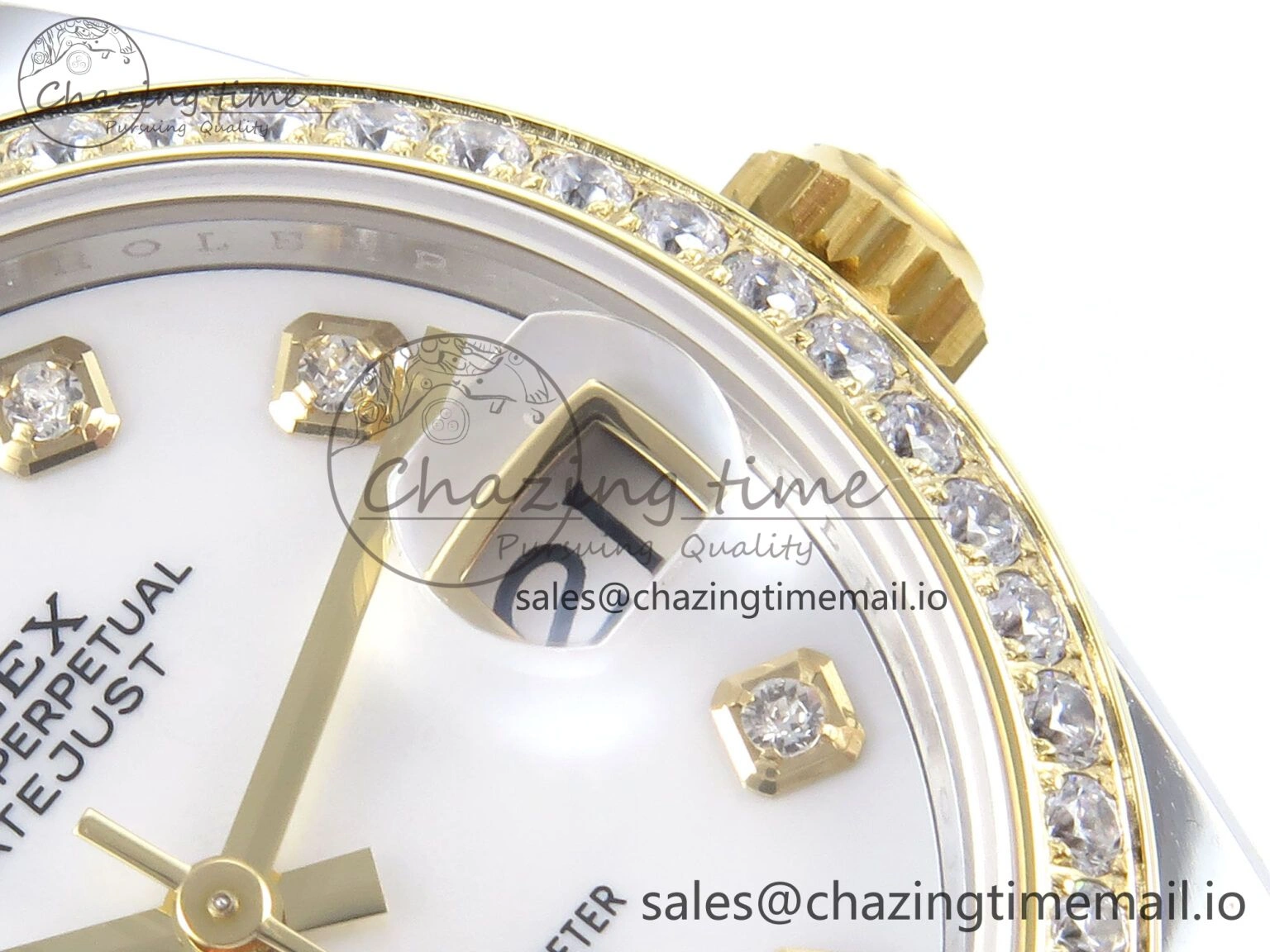 DateJust 31 278383RBR ARF 1:1 Best Edition 904L Steel White MOP Dial Diamonds Bezel on SS YG Jubilee Bracelet ETA FastDry 406