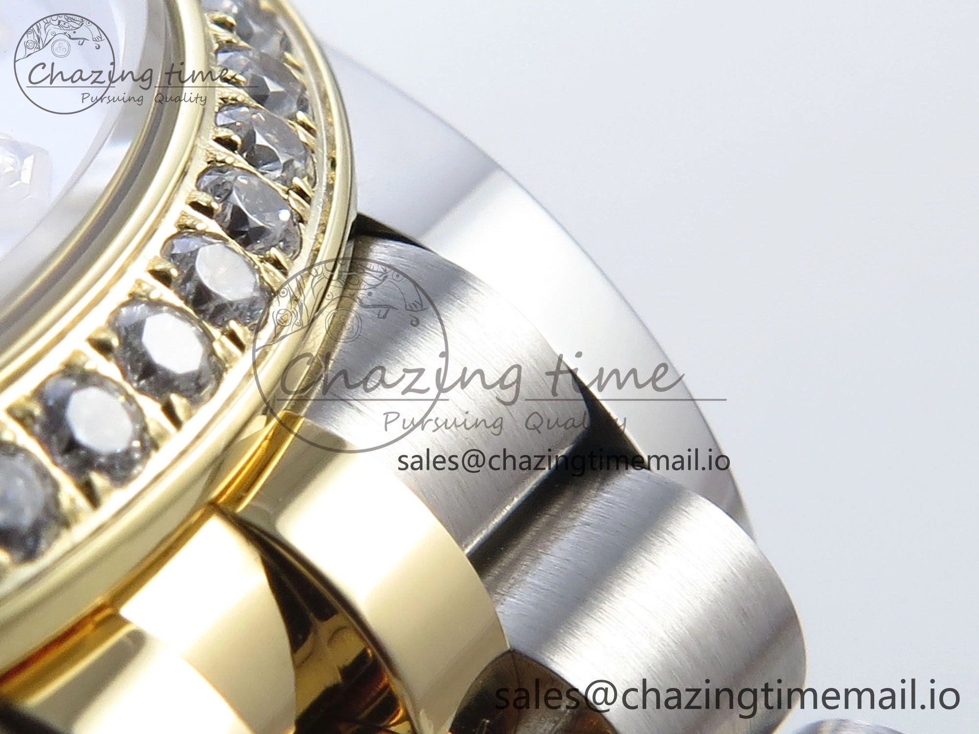 DateJust 31 278383RBR ARF 1:1 Best Edition 904L Steel White MOP Dial Diamonds Bezel on SS YG Jubilee Bracelet ETA FastDry 406