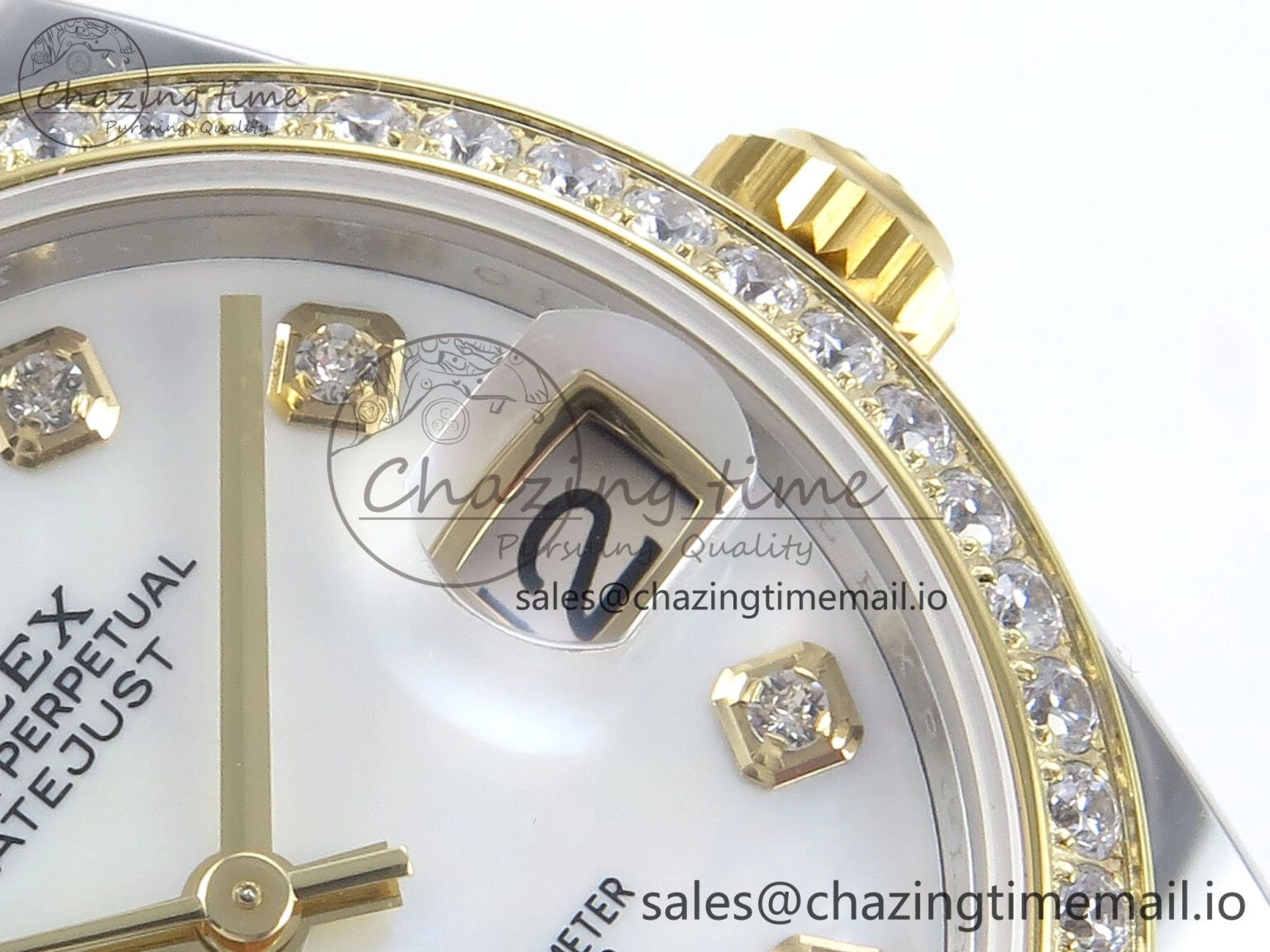 DateJust 31 278383RBR ARF 1:1 Best Edition 904L Steel White MOP Dial Diamonds Bezel on SS YG Oyster Bracelet ETA Chic 399