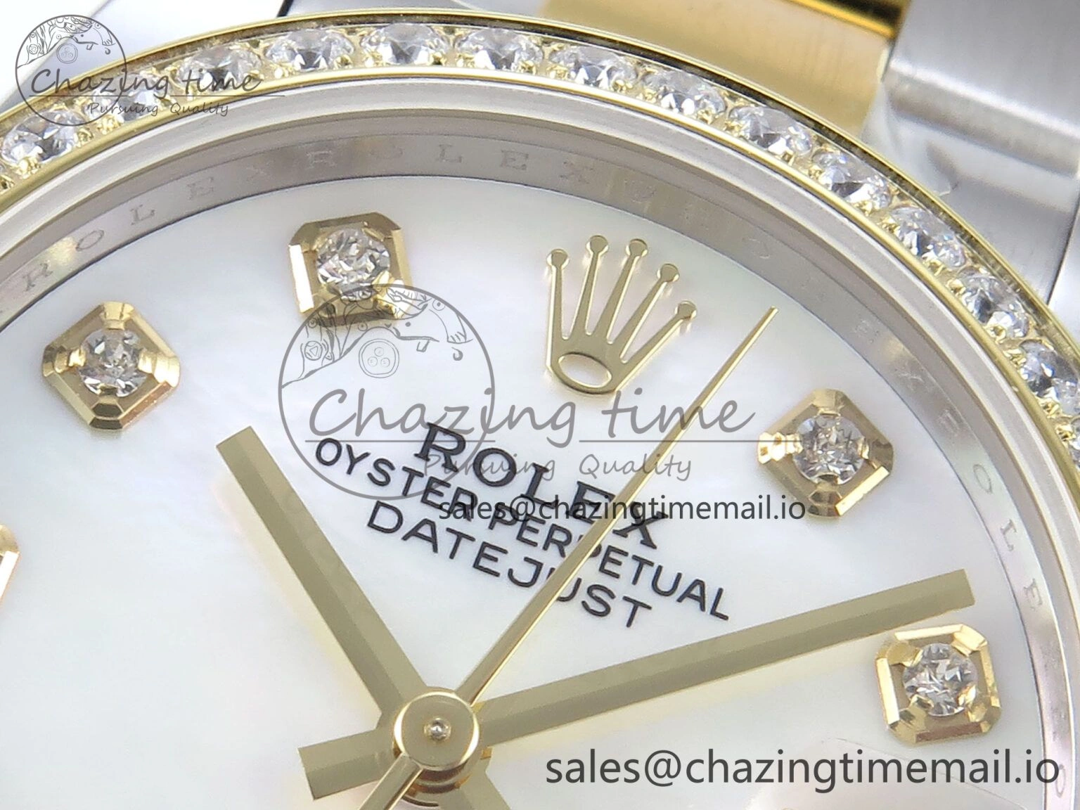 DateJust 31 278383RBR ARF 1:1 Best Edition 904L Steel White MOP Dial Diamonds Bezel on SS YG Oyster Bracelet ETA Chic 399